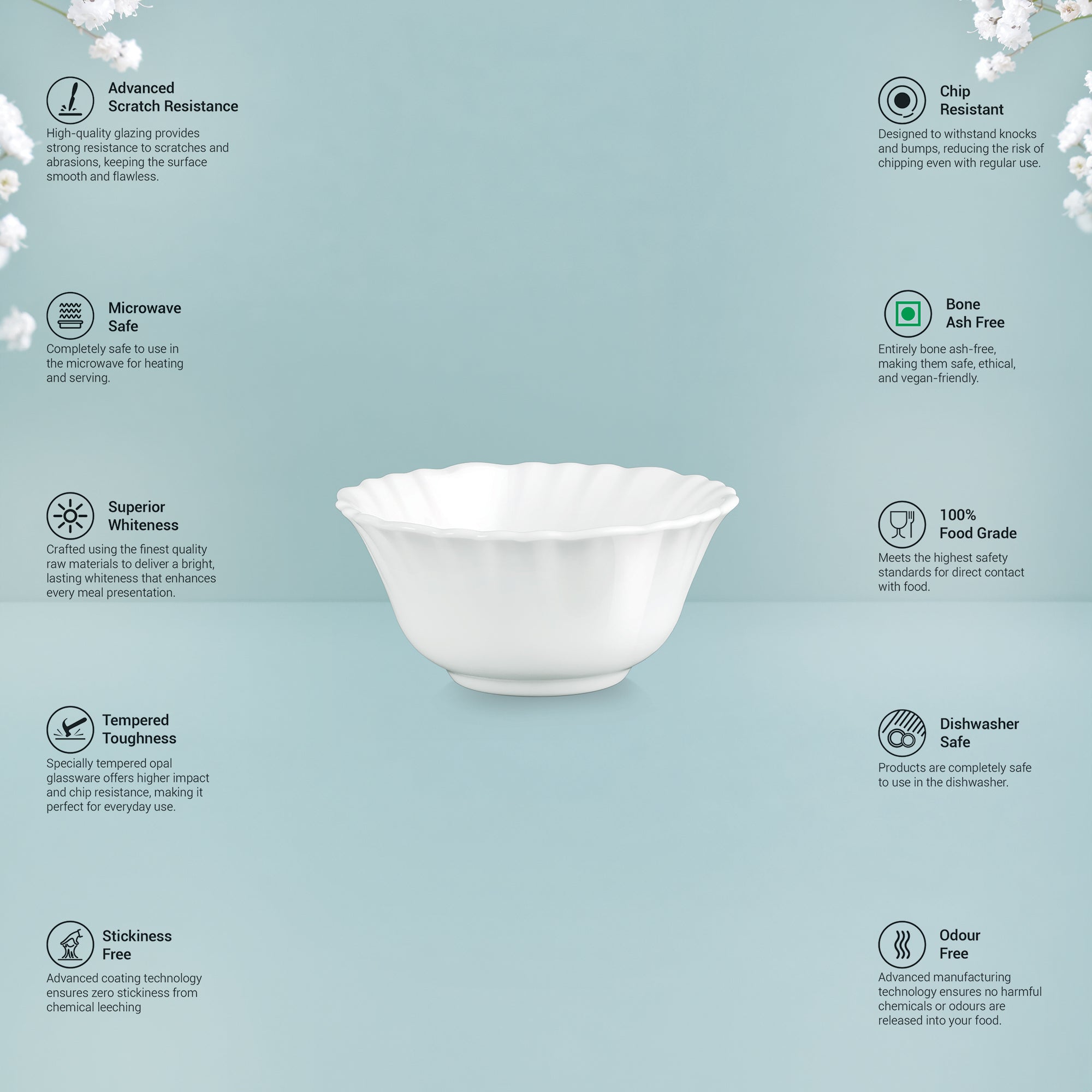 Aurelia Collection 6 Pcs Bowl Set - MUREL