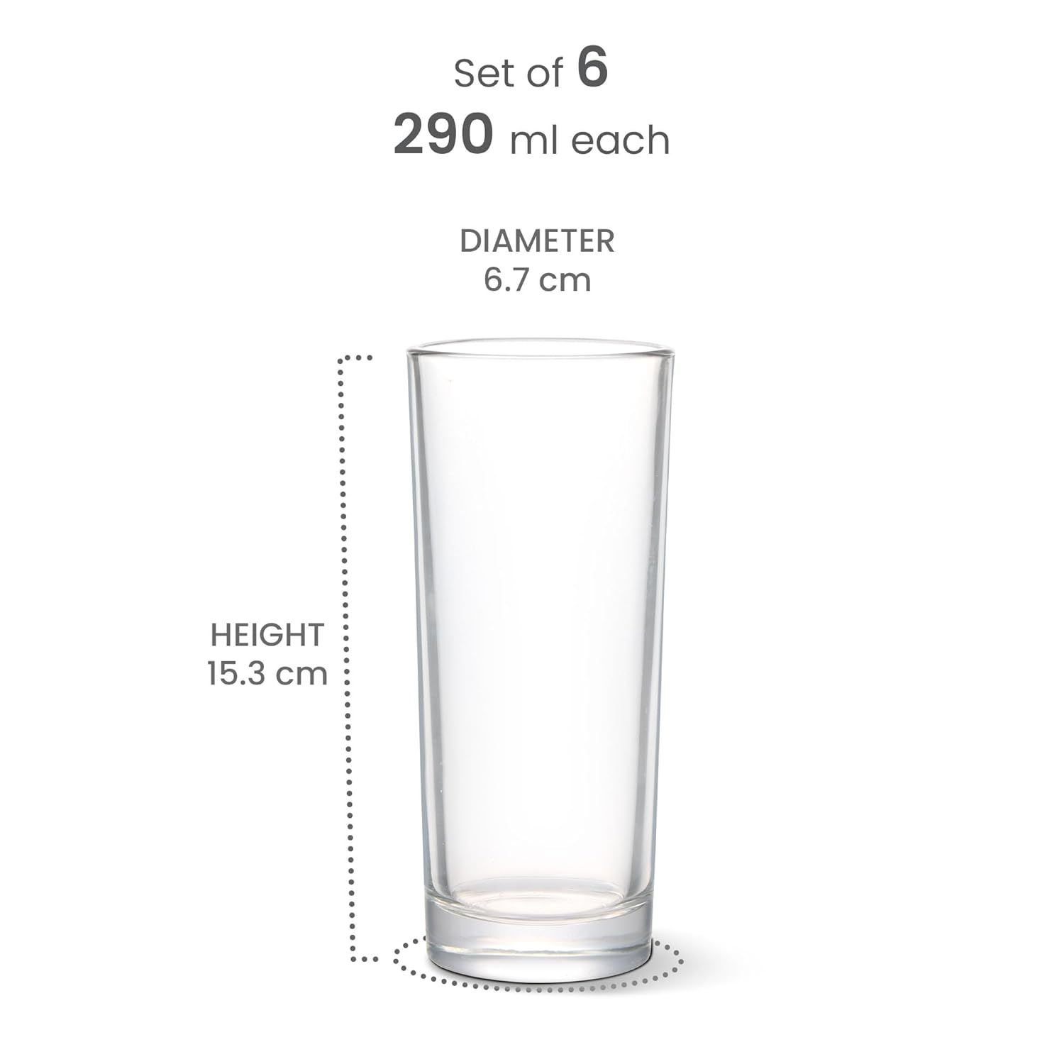 Embassy Cool Glass Tumbler (Treo by Milton)