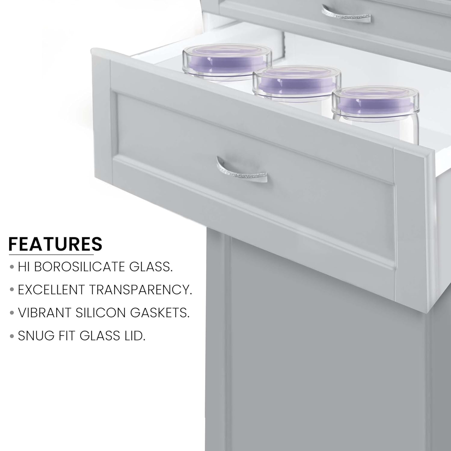 Alin Jar With Glass Lid (Treo by Milton)