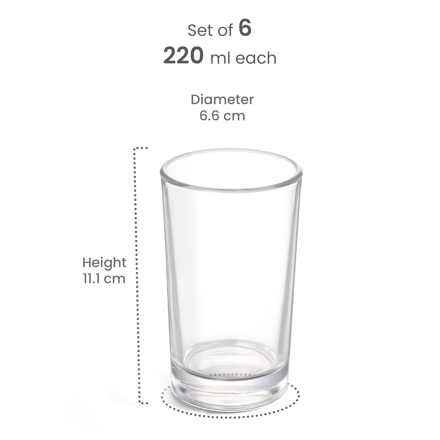 Embassy Cool Glass Tumbler (Treo by Milton)
