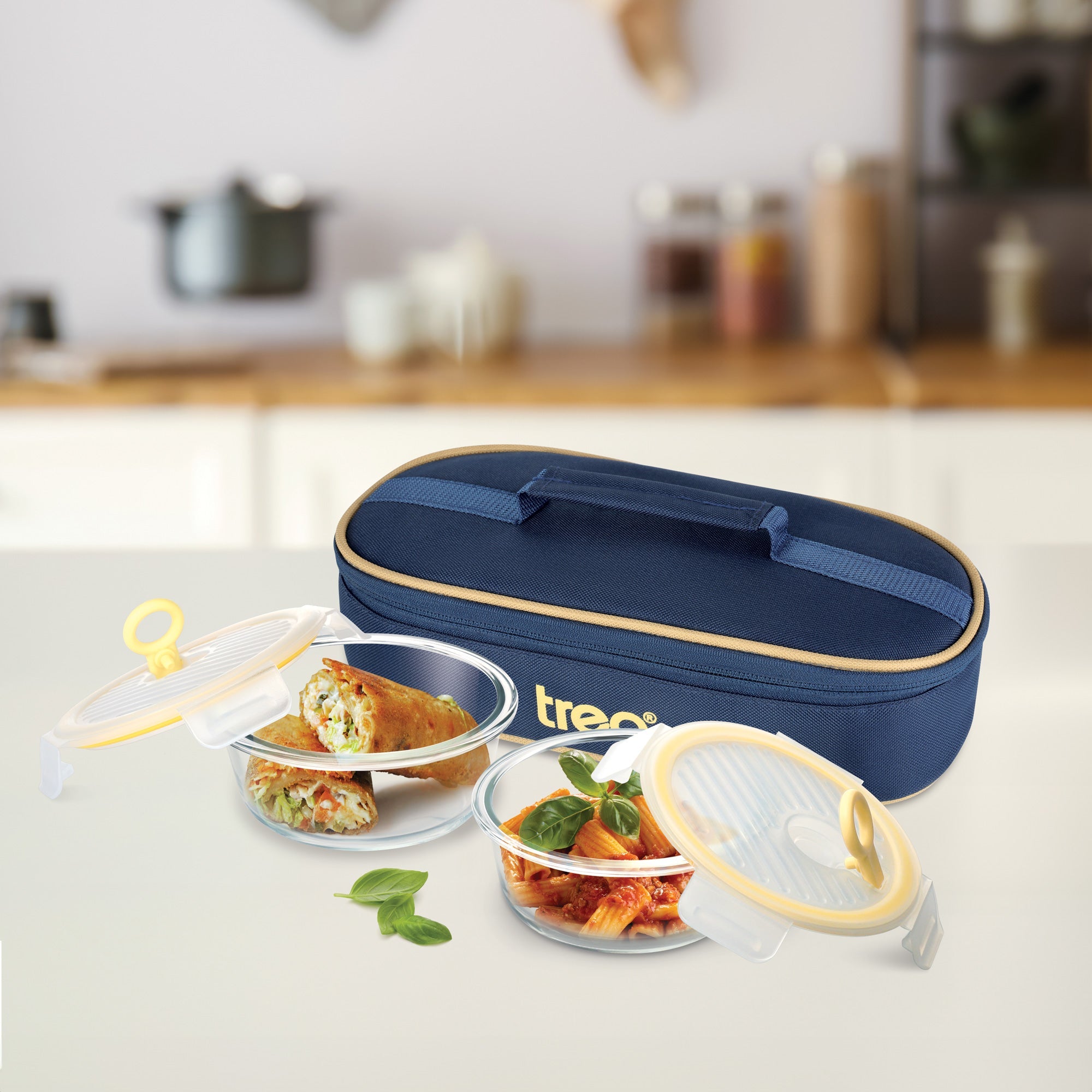 All Fresh Borosilicate Glass Tiffin (Treo by Milton)