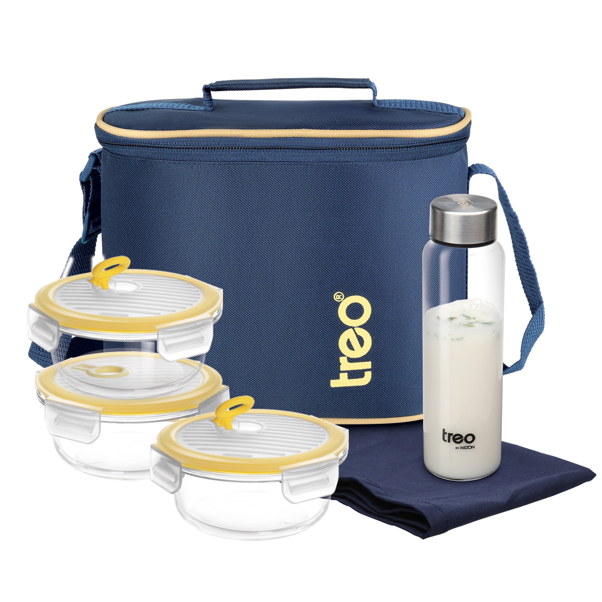 All Fresh Premier Glass Tiffin (Treo by Milton)