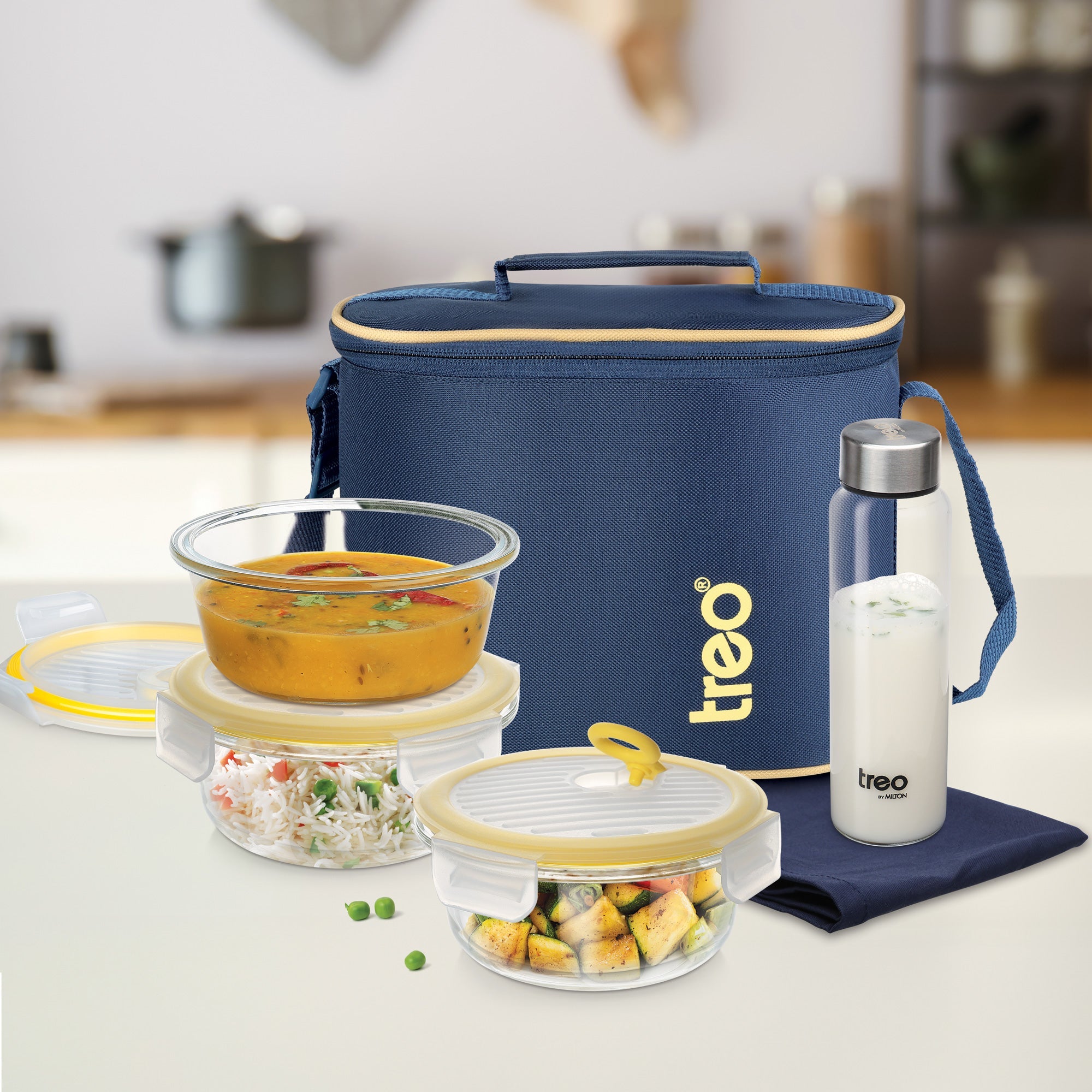 All Fresh Premier Glass Tiffin (Treo by Milton)