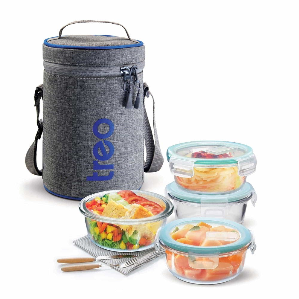 All Fresh Borosilicate Glass Tiffin by Treo