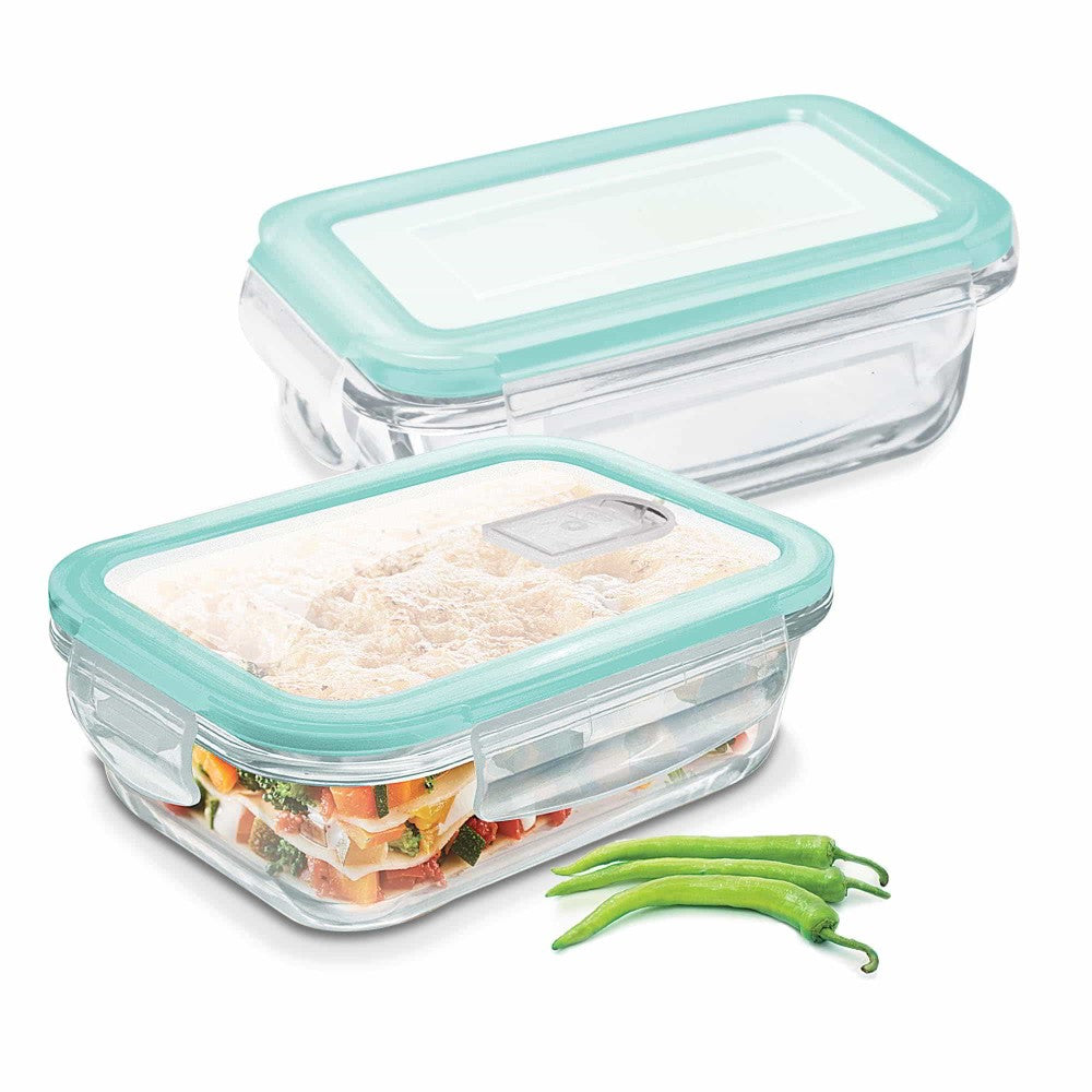Hi Borosilicate Clip Fresh Rectangular Container (Treo by Milton)