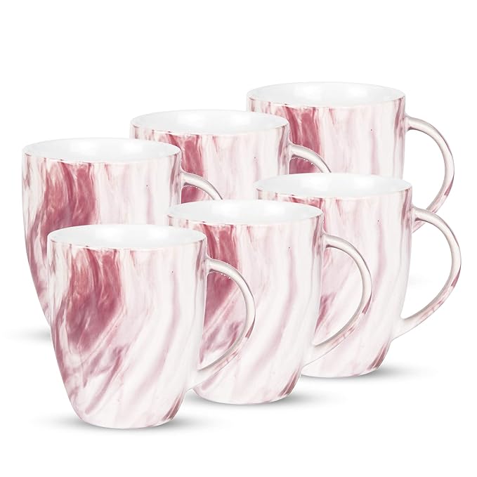 Marble Mug, 240 ml, Set of 6 (Treo by Milton)