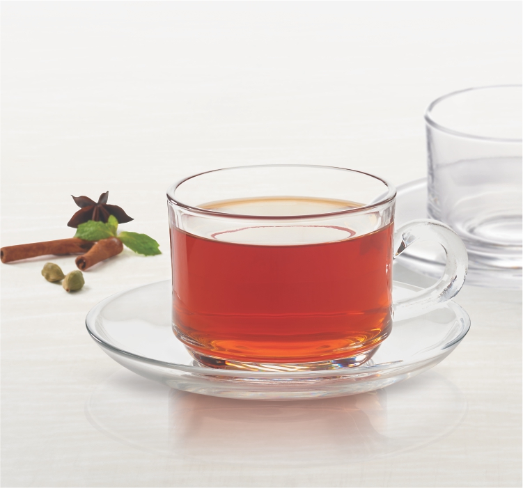 Treo Bistro Glass Cup N Saucer