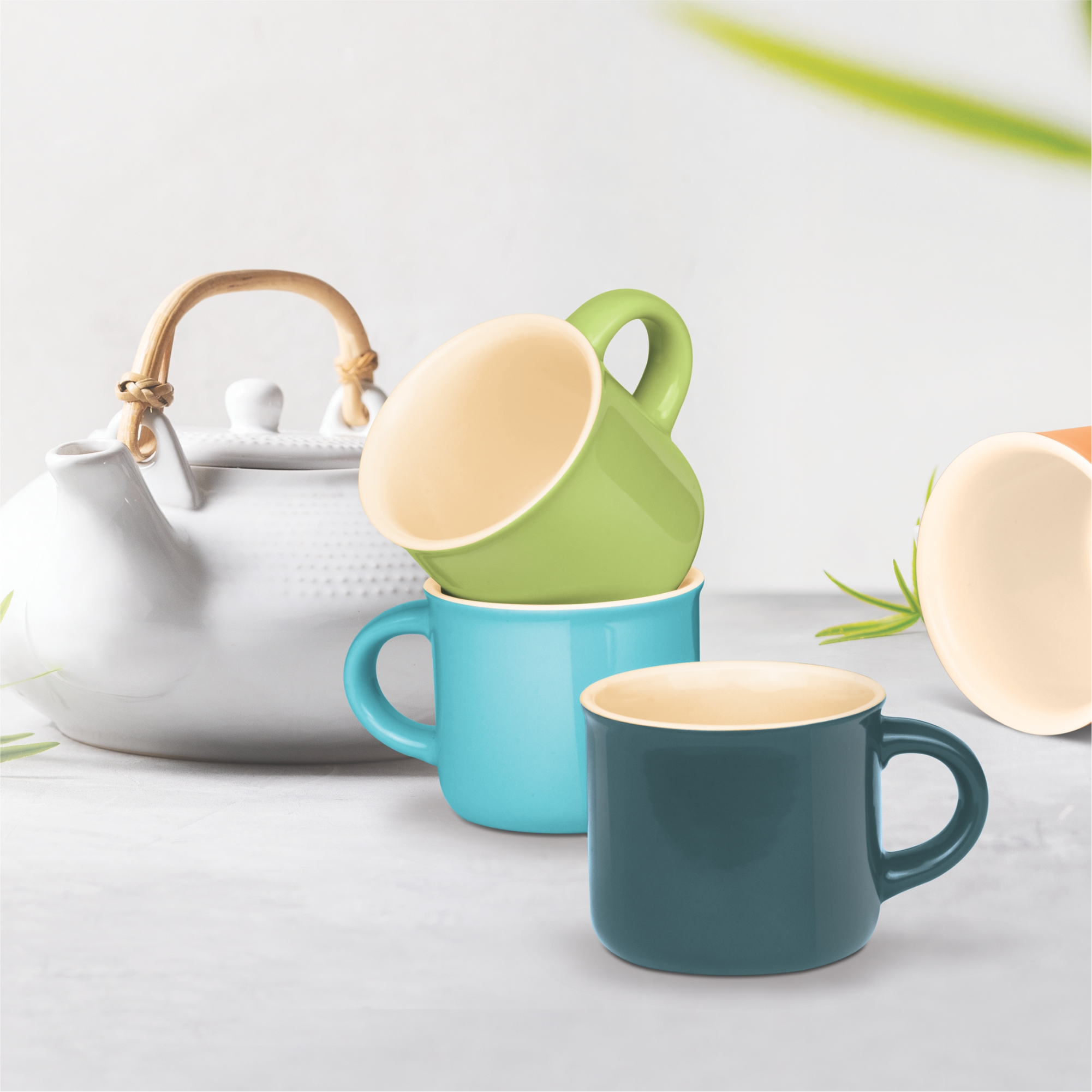 Buy Septum Glass Tea Mug 140ML, 6 PCS Set Online - Treo by Milton