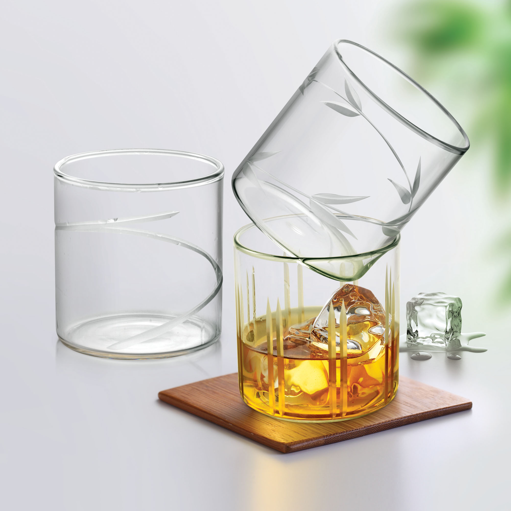 Treo Vector On The Rocks Water Glass Tumbler