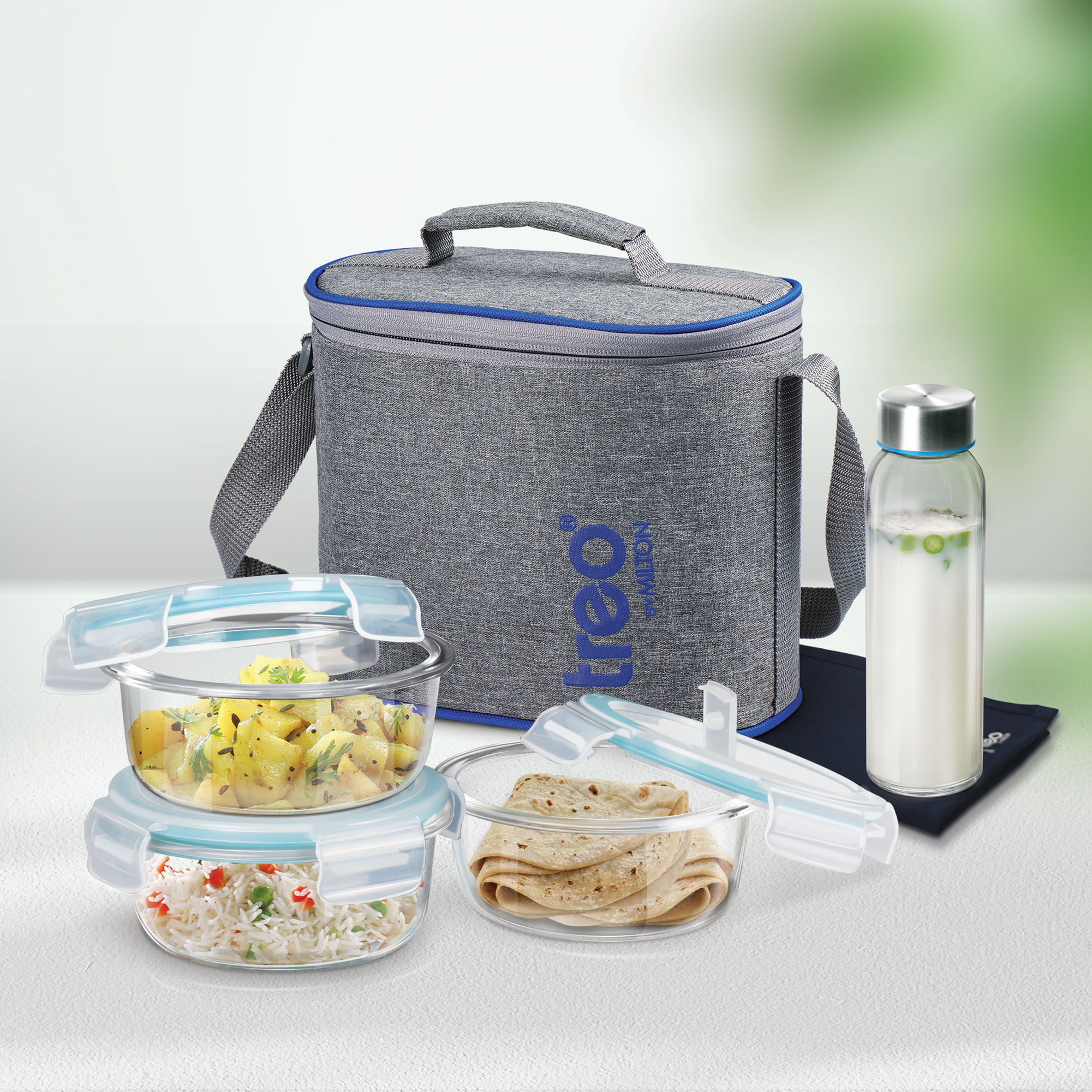 Treo Borosilicate All Fresh Premier Glass Lunch Box