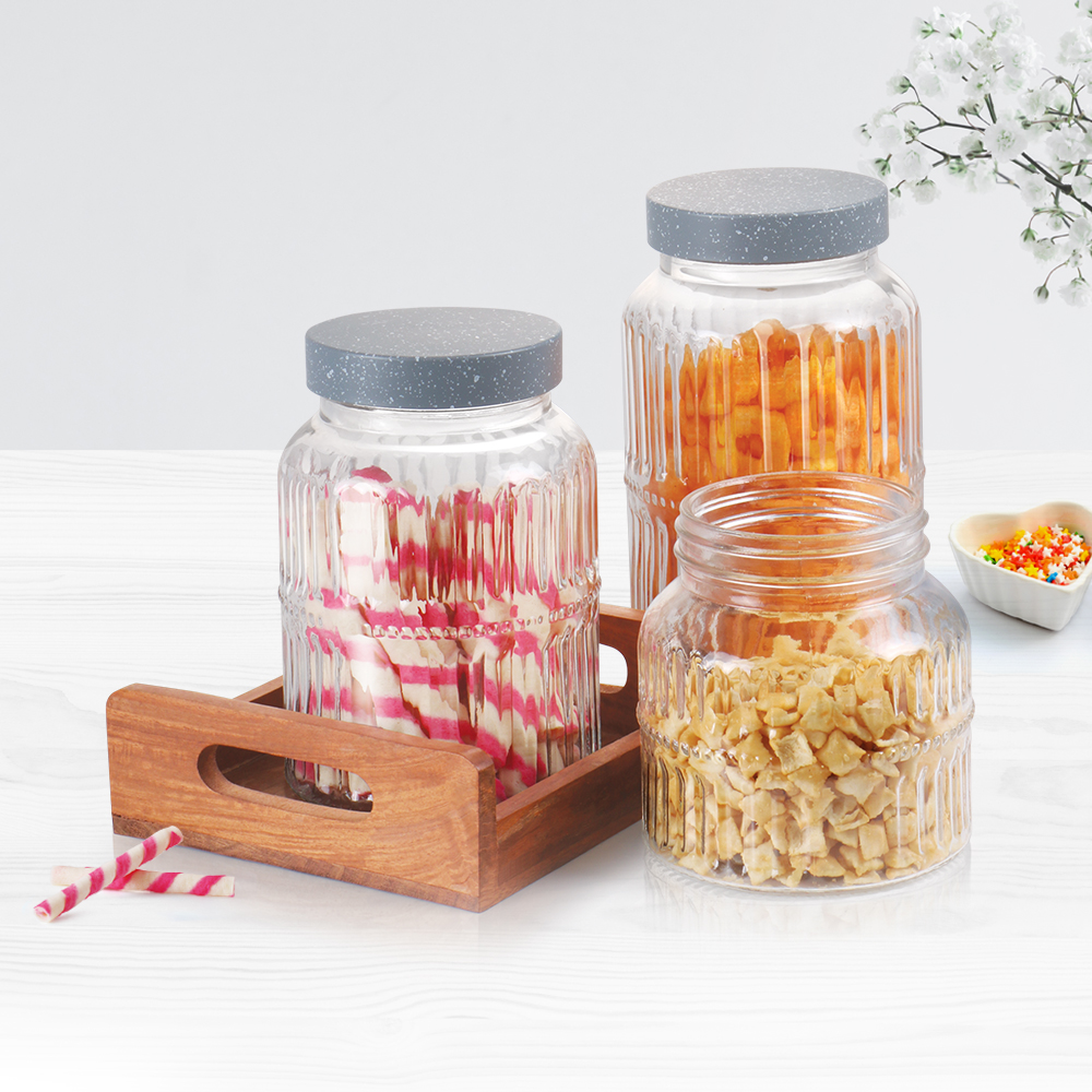  Treo Granito Glass Jars