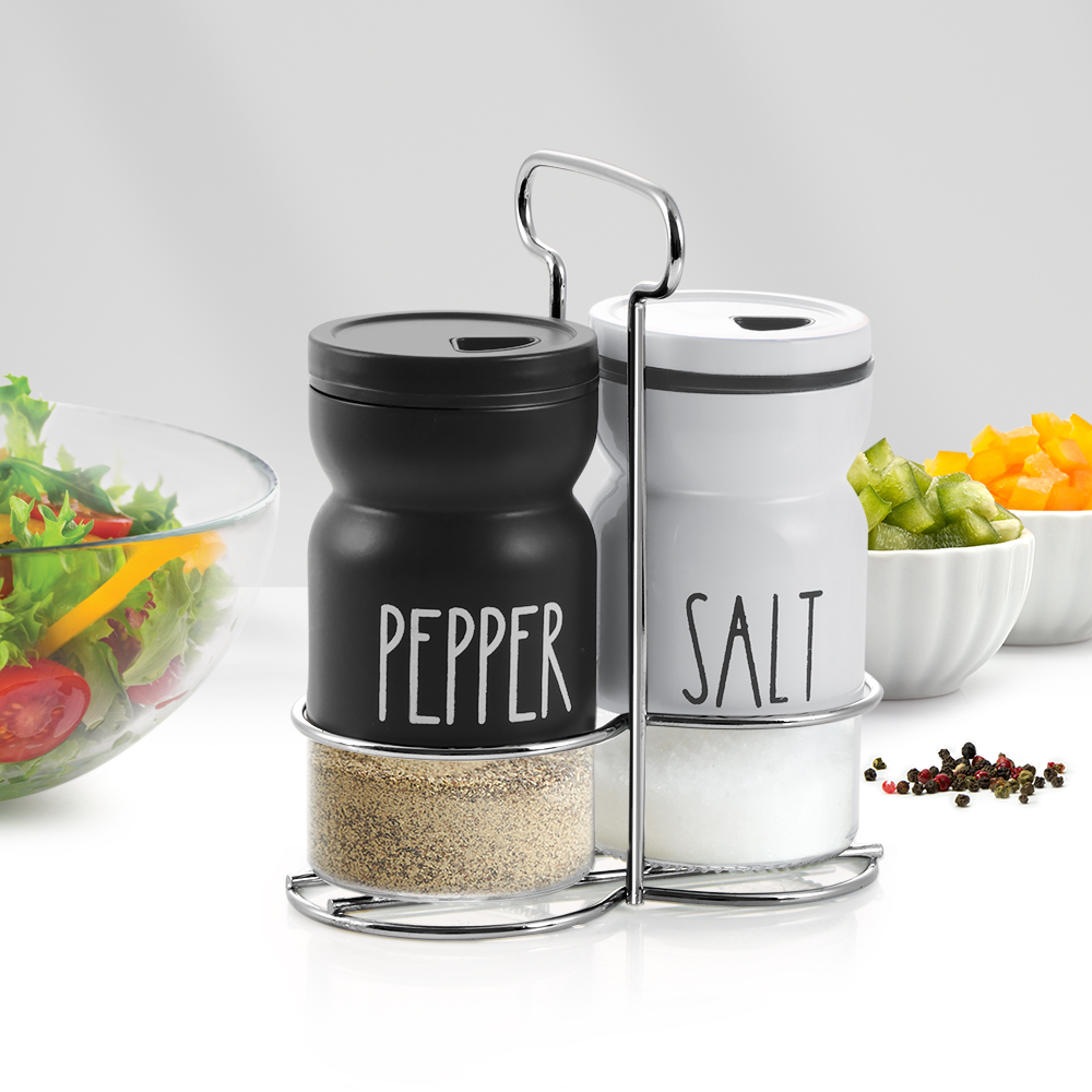 Treo Zesty Salt And Pepper Set With Stand