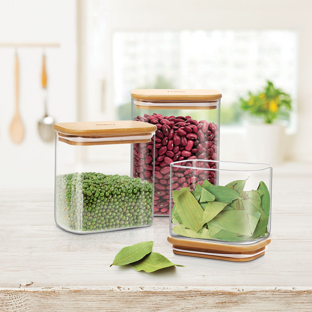  Treo Recto Glass Jars