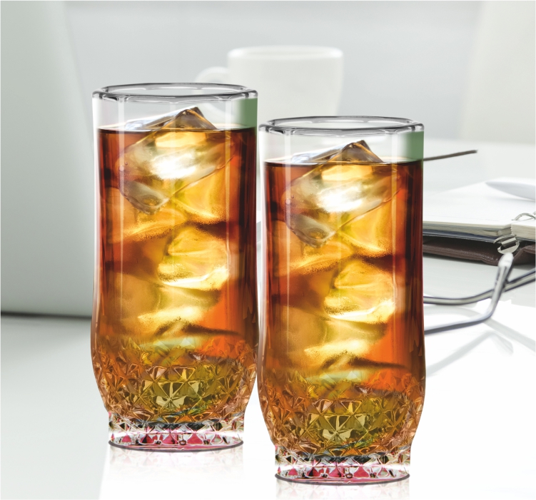 Treo Crystal Cool Water Glass Tumbler