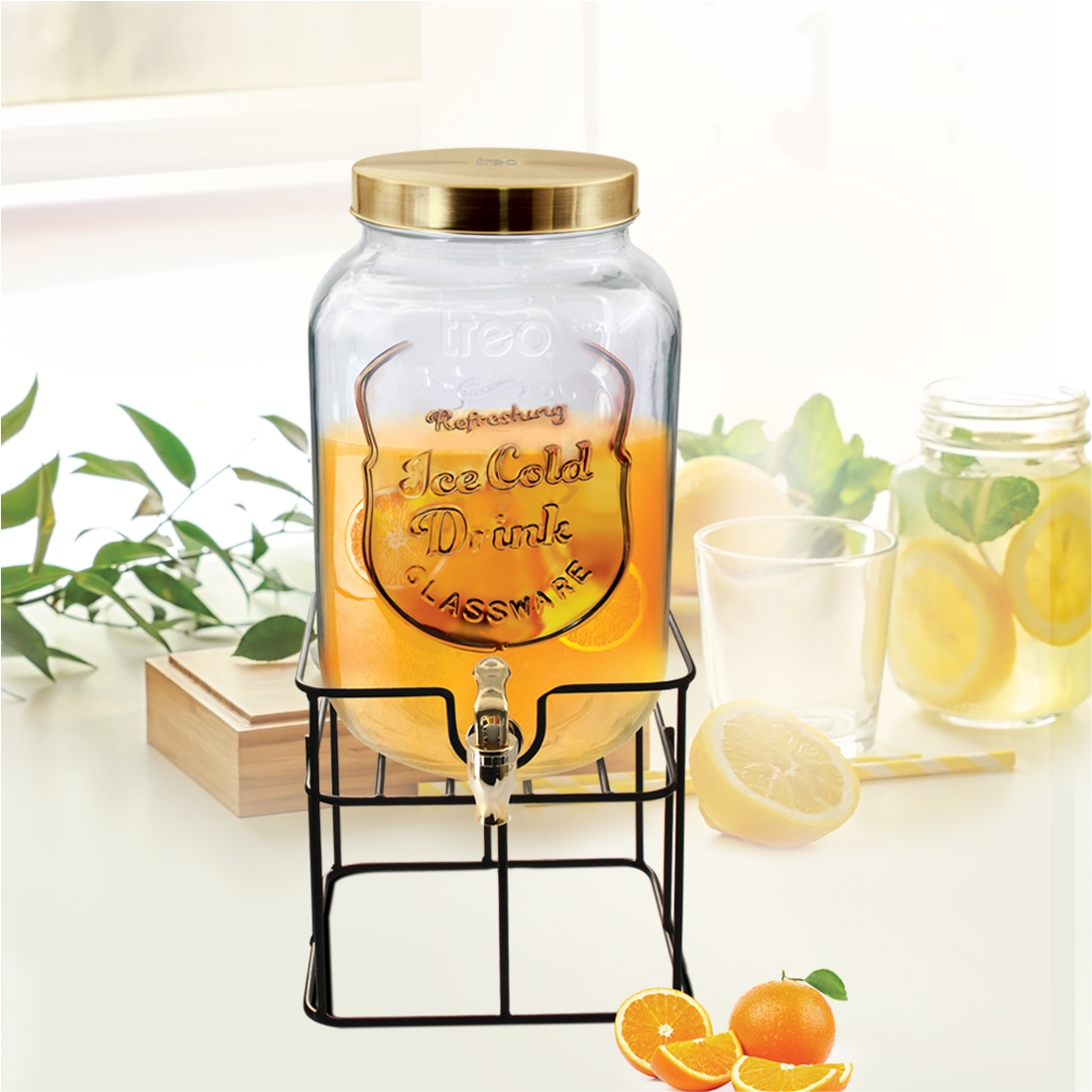 Treo Cask Dispensing Glass Jar