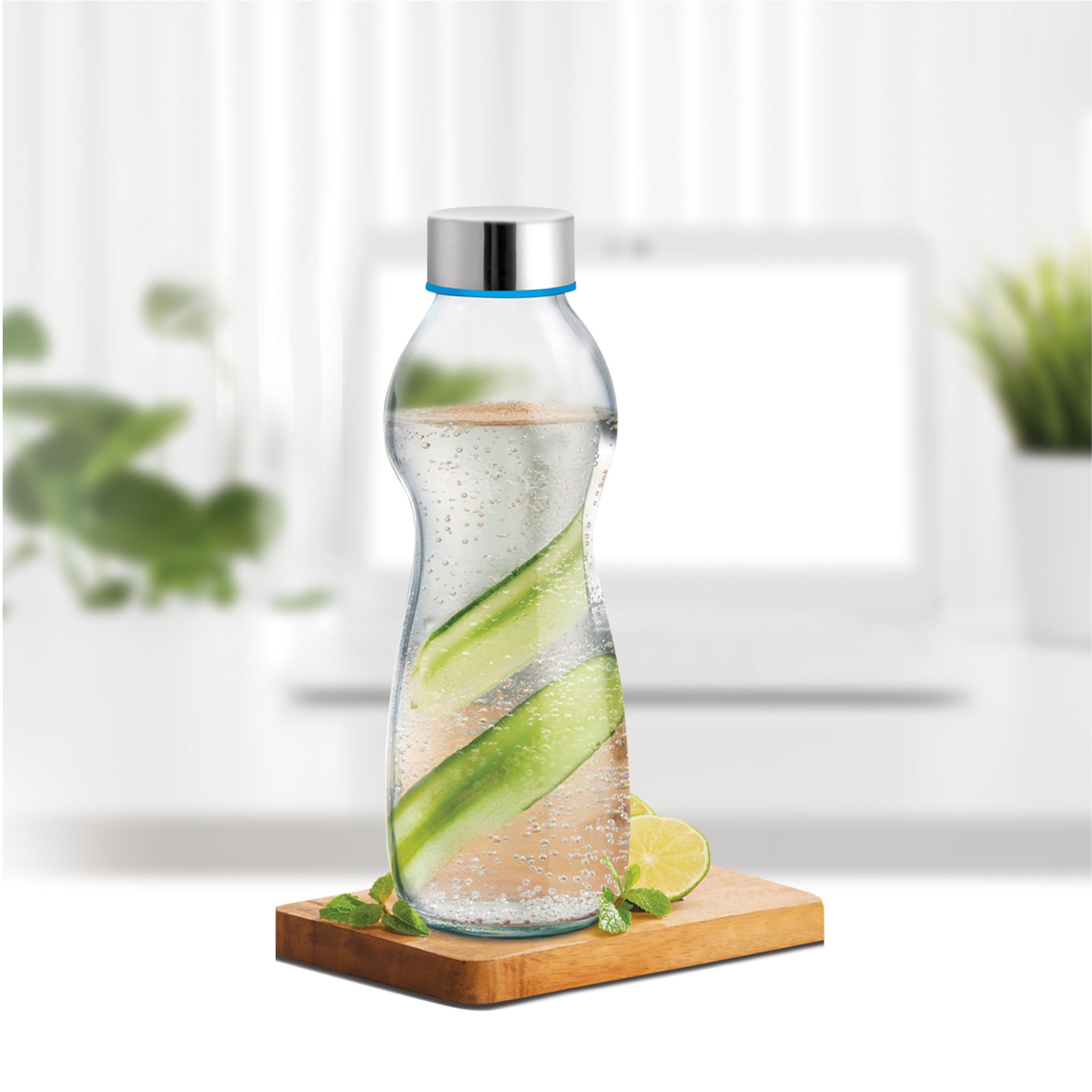 Treo Borosilicate Eazy Grip Glass Bottle