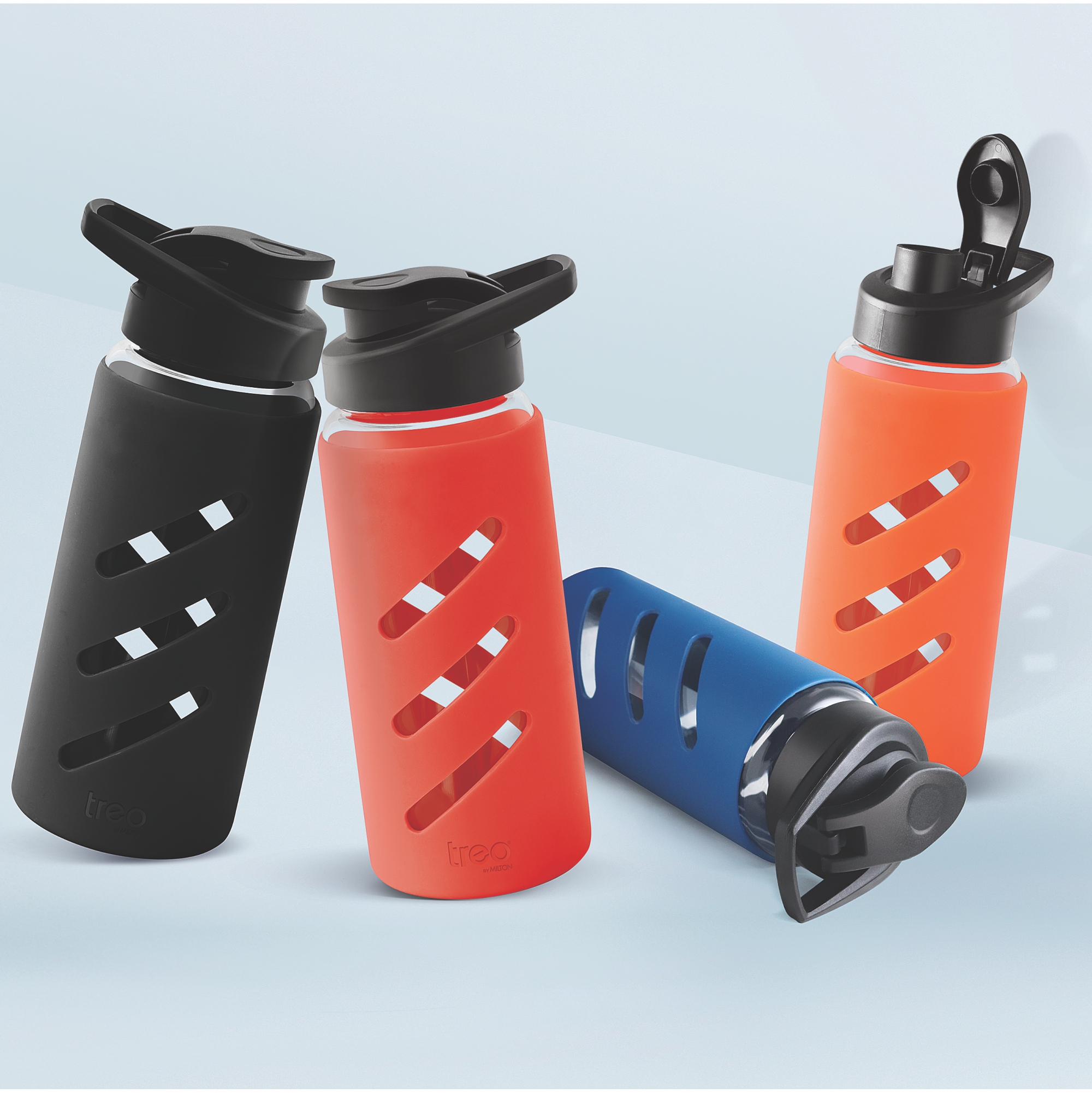 Treo Proteger Borosilicate Glass Bottle With Silicon Protector