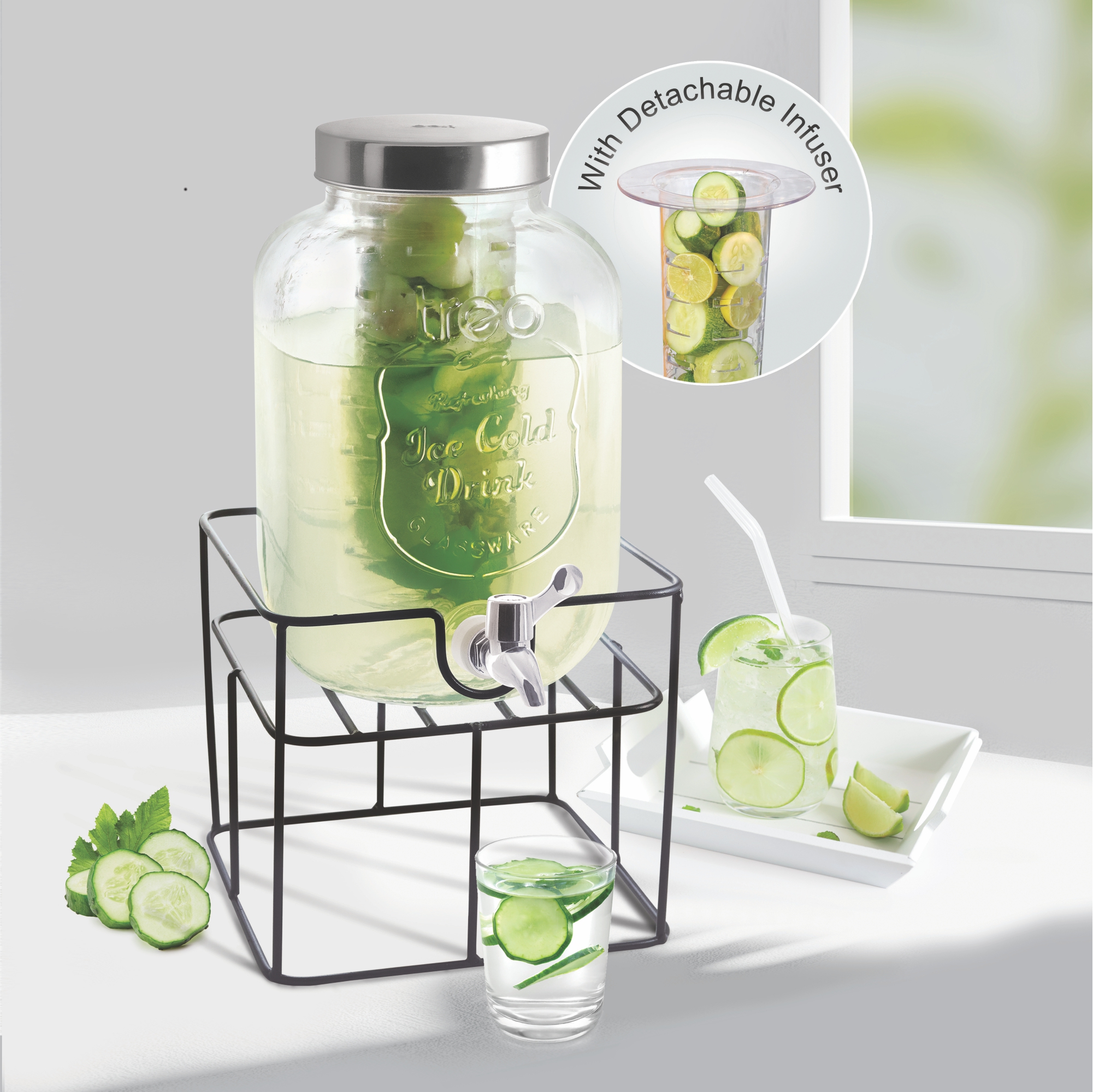 Treo Immuno Cask Dispensing Glass Jug