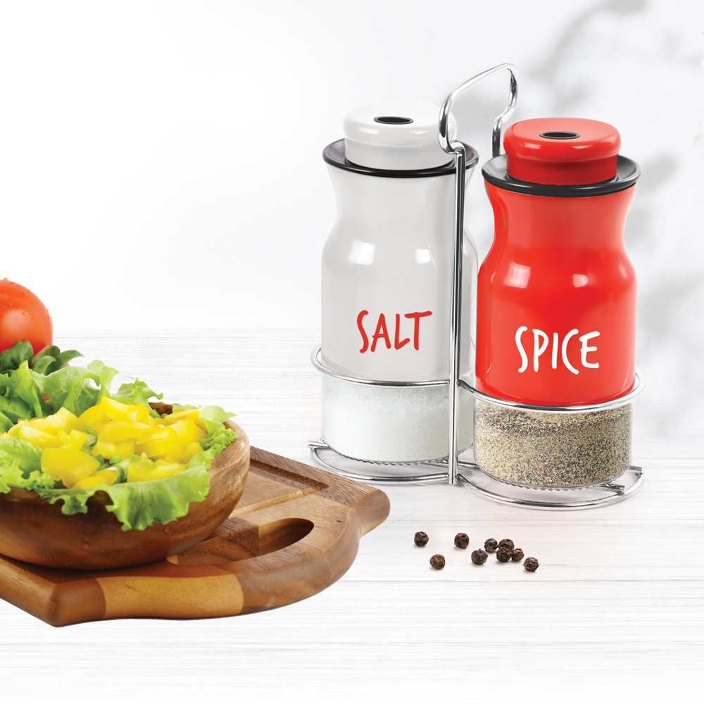 Treo Zingy Salt And Spice Set With Stand