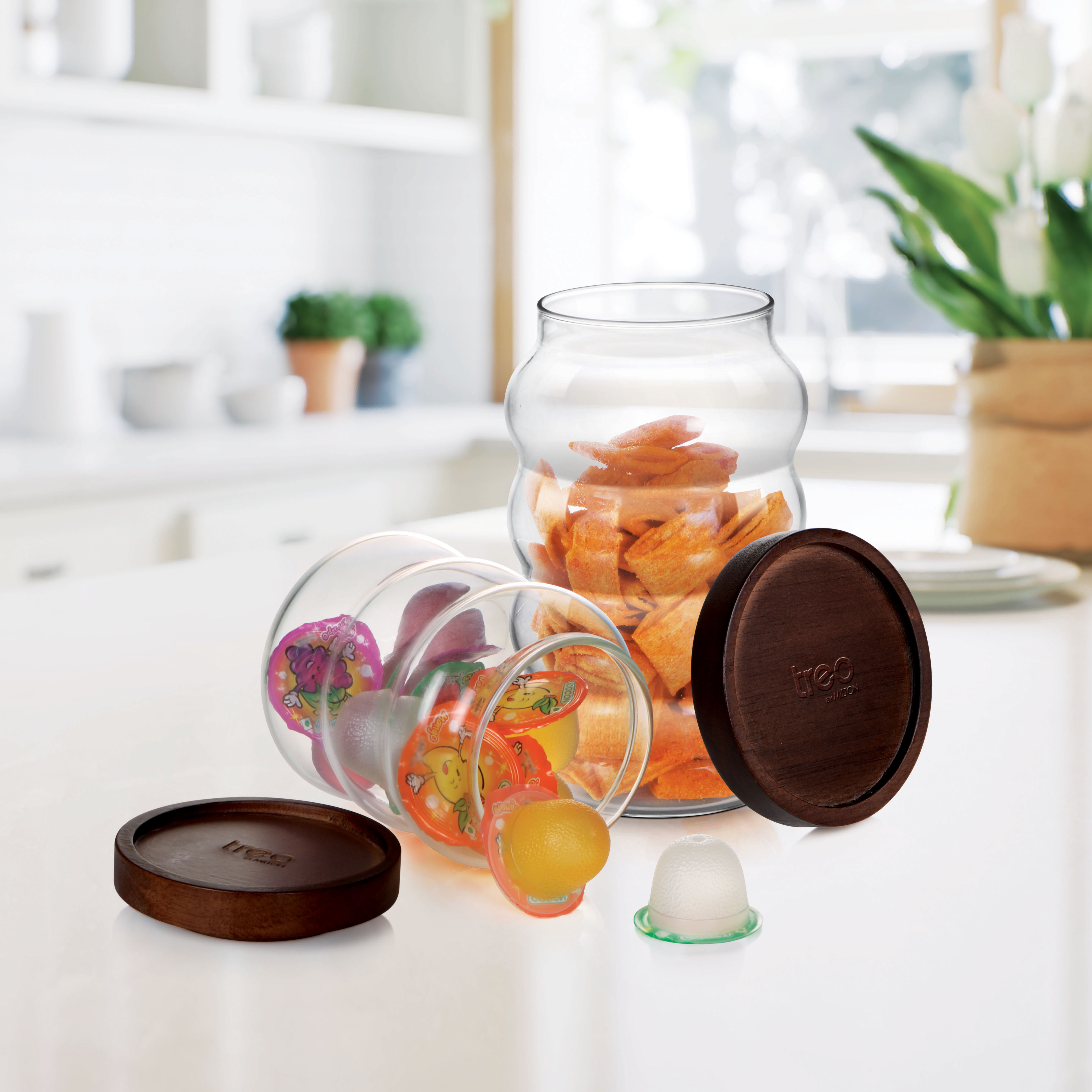  Treo Belly Glass Jars