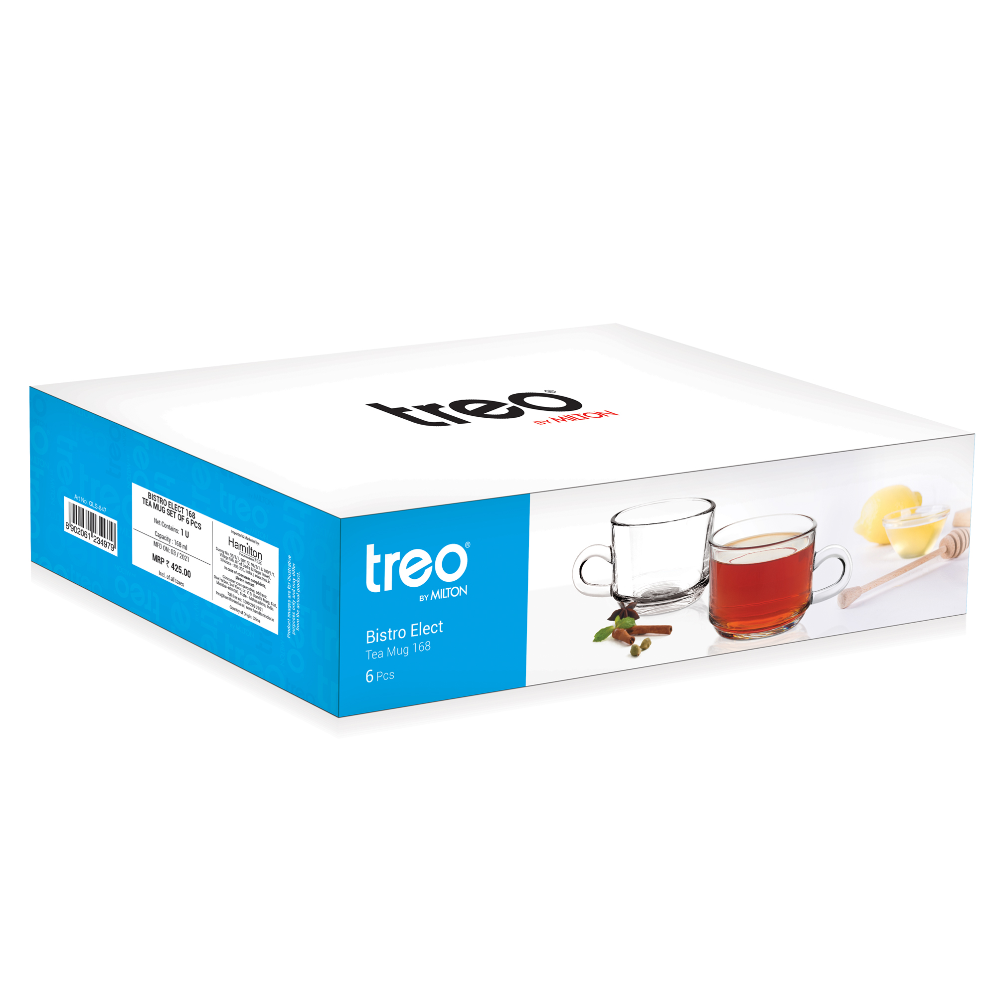 Treo Bistro Glass Cup N Saucer