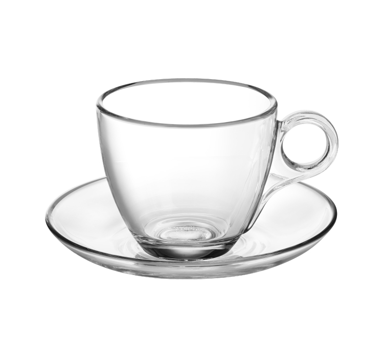 Treo Vella Glass Cup N Saucer