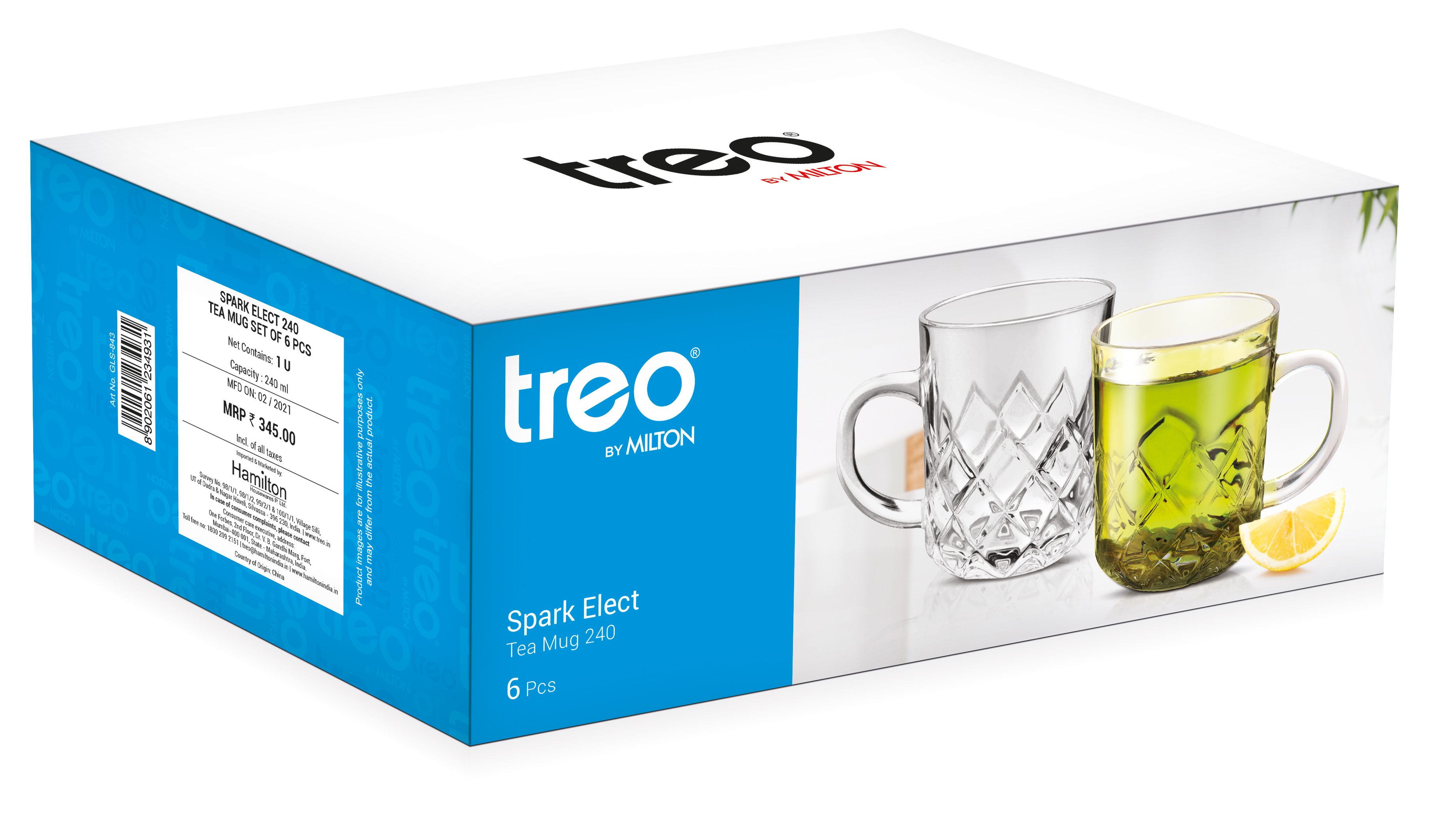 Treo Spark Elect Glass Tea Cup