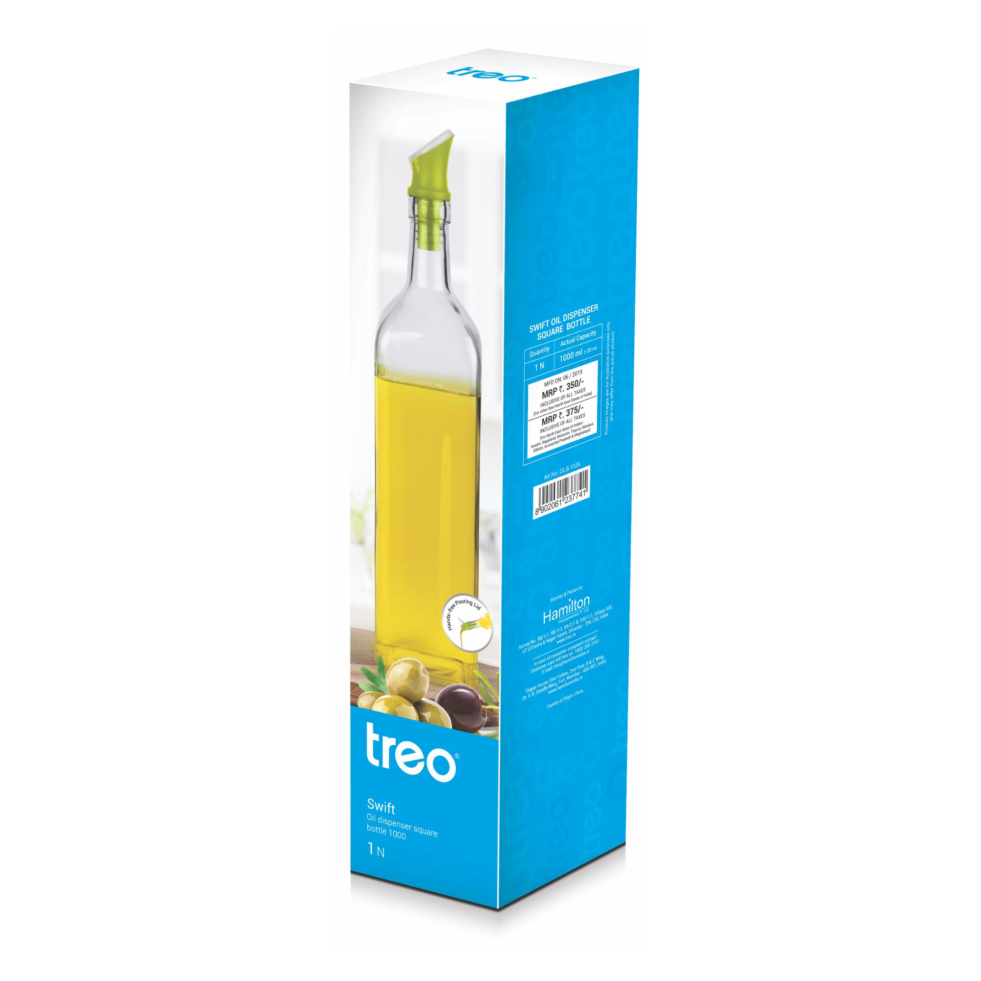 Treo Swift Glass Oil Dispenser 1000ml