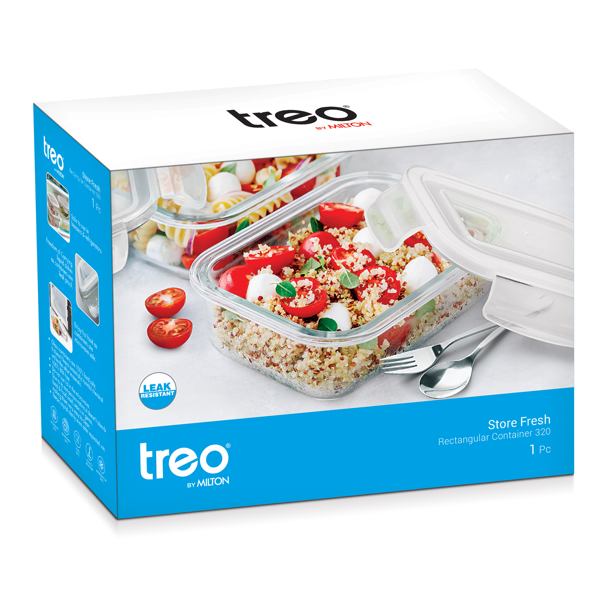 Treo Store Fresh Rectangle Glass Container