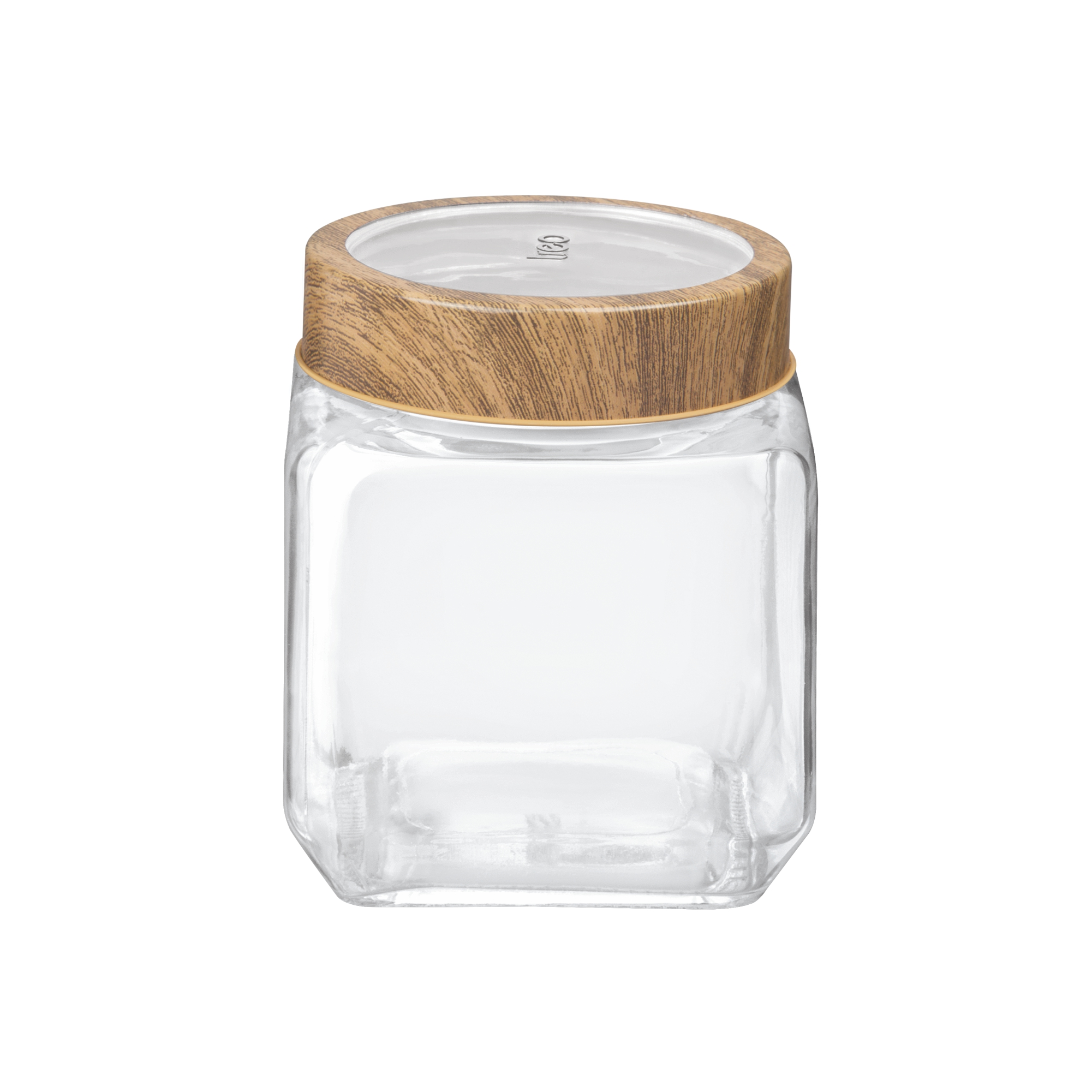 Treo Woody Cube Glass Spice Jar