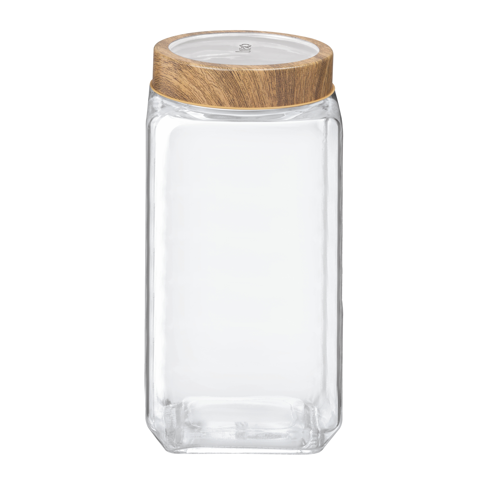 Treo Woody Cube Glass Spice Jar