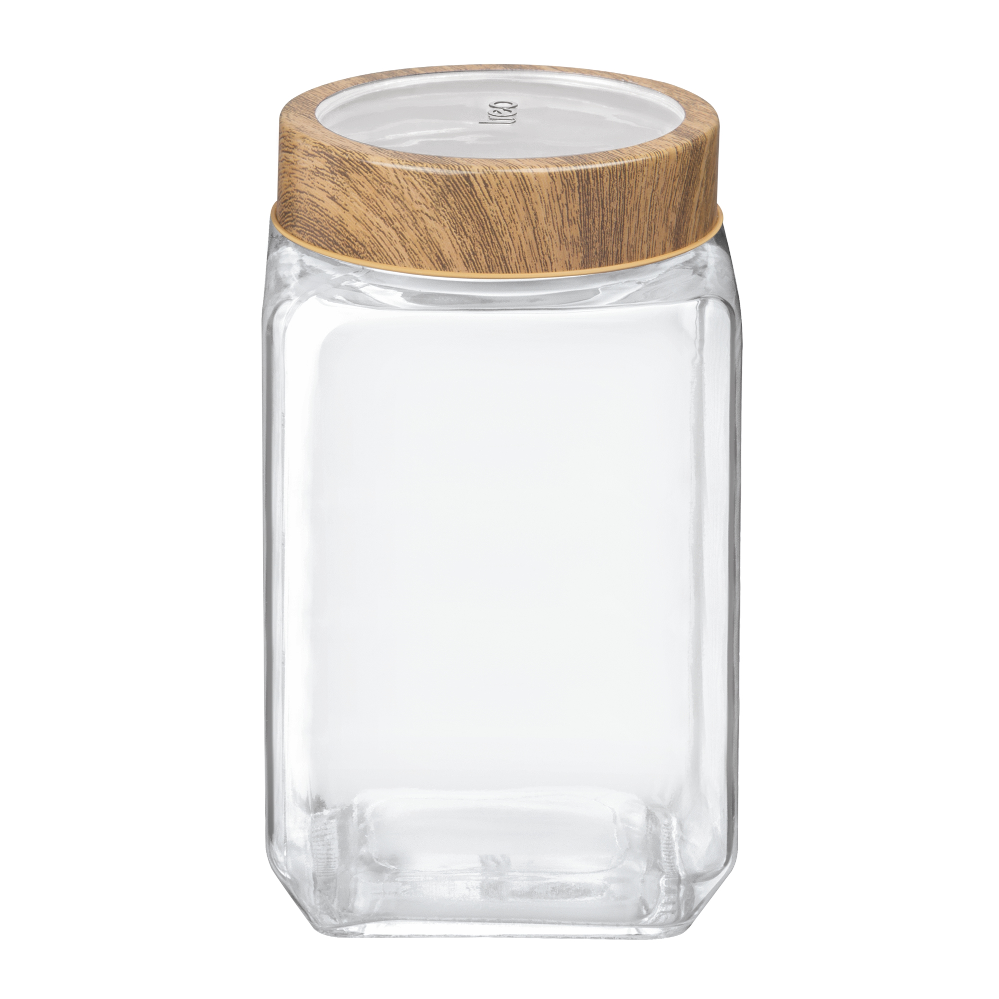 Treo Woody Cube Glass Spice Jar