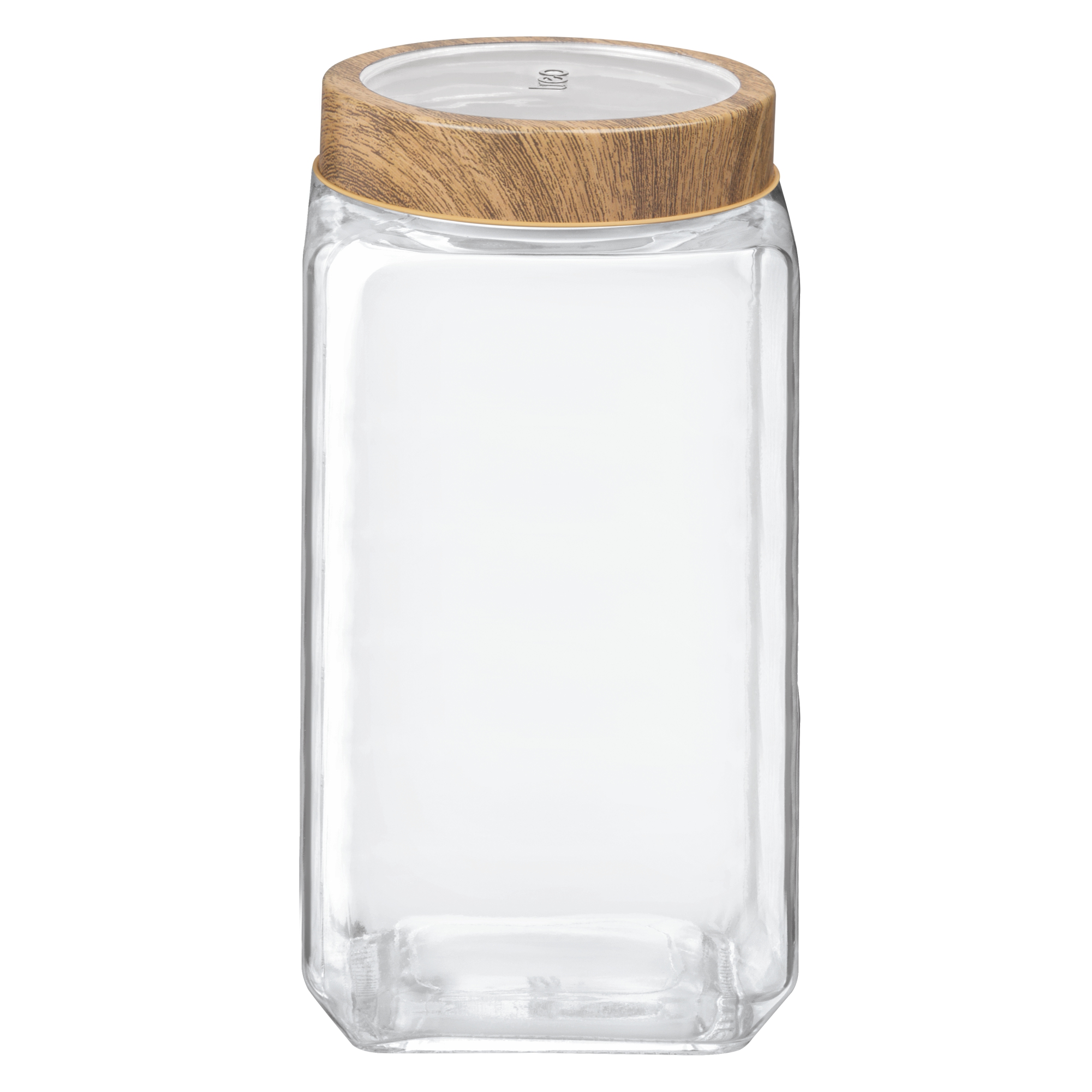 Treo Woody Cube Glass Spice Jar