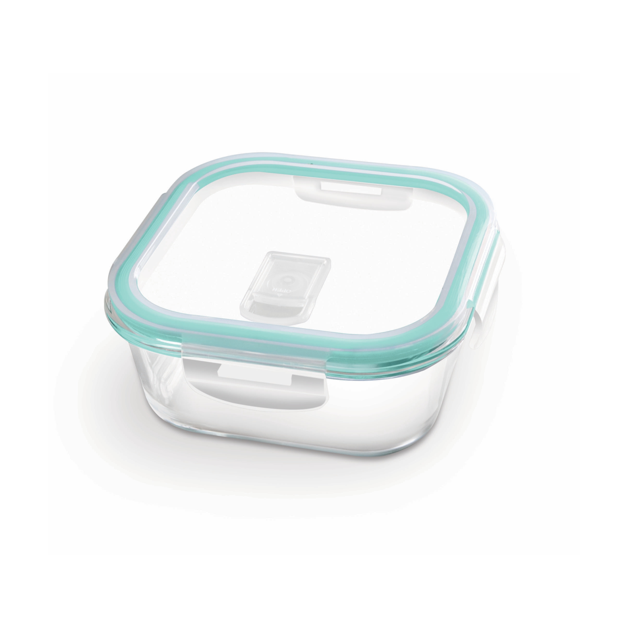 Treo Borosilicate Clip Fresh Square Glass Containers