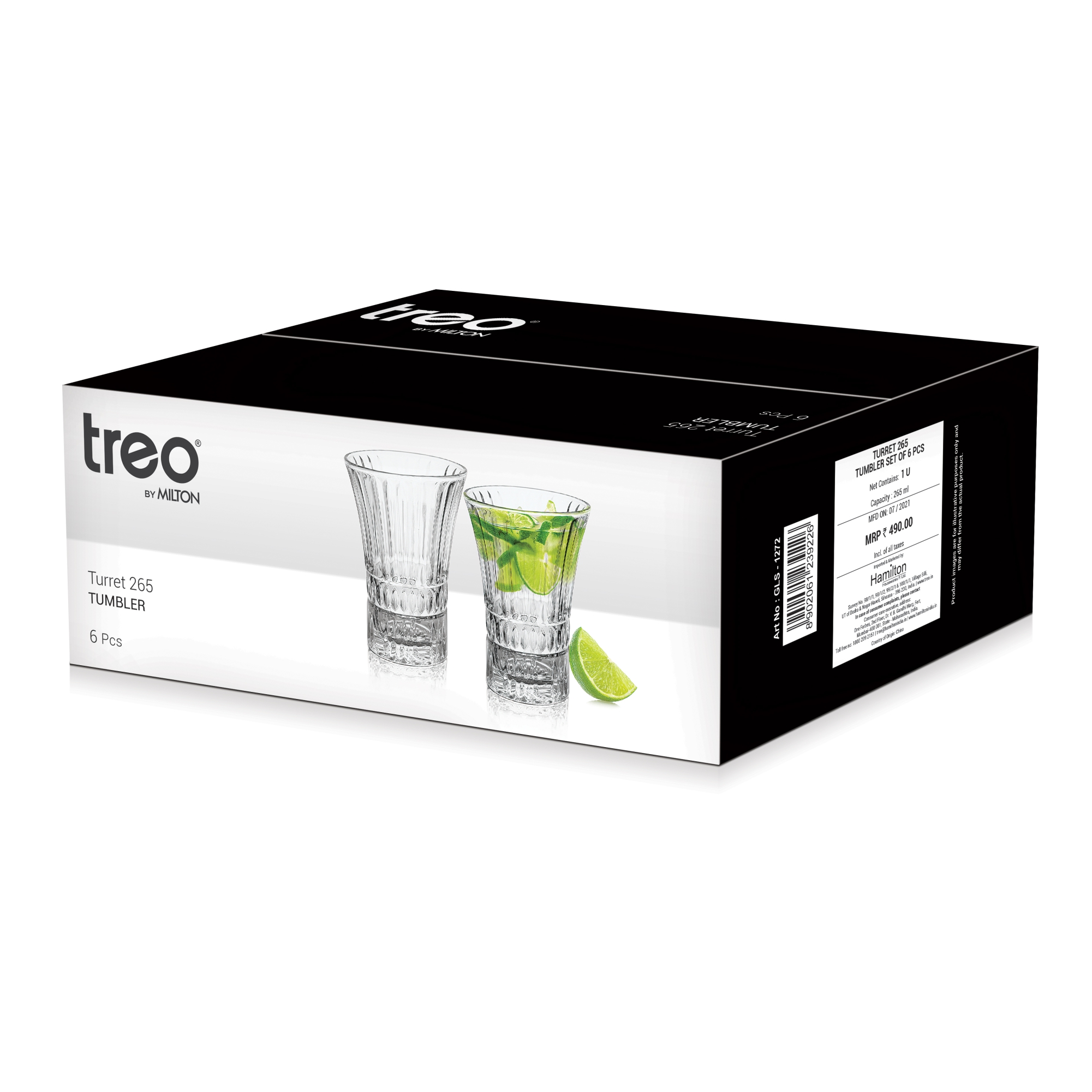 Treo Turret Cool Water Glass Tumbler