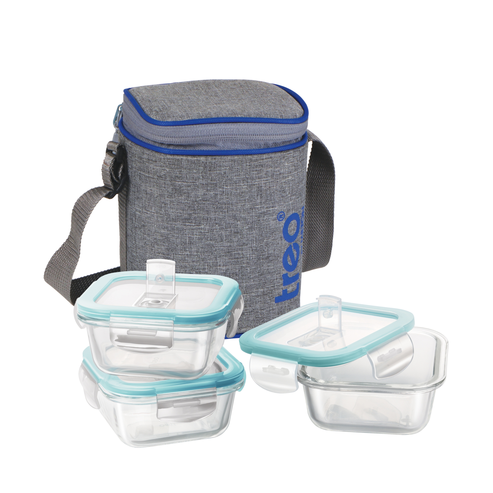 Treo Borosilicate All Fresh Square Glass Lunch Box