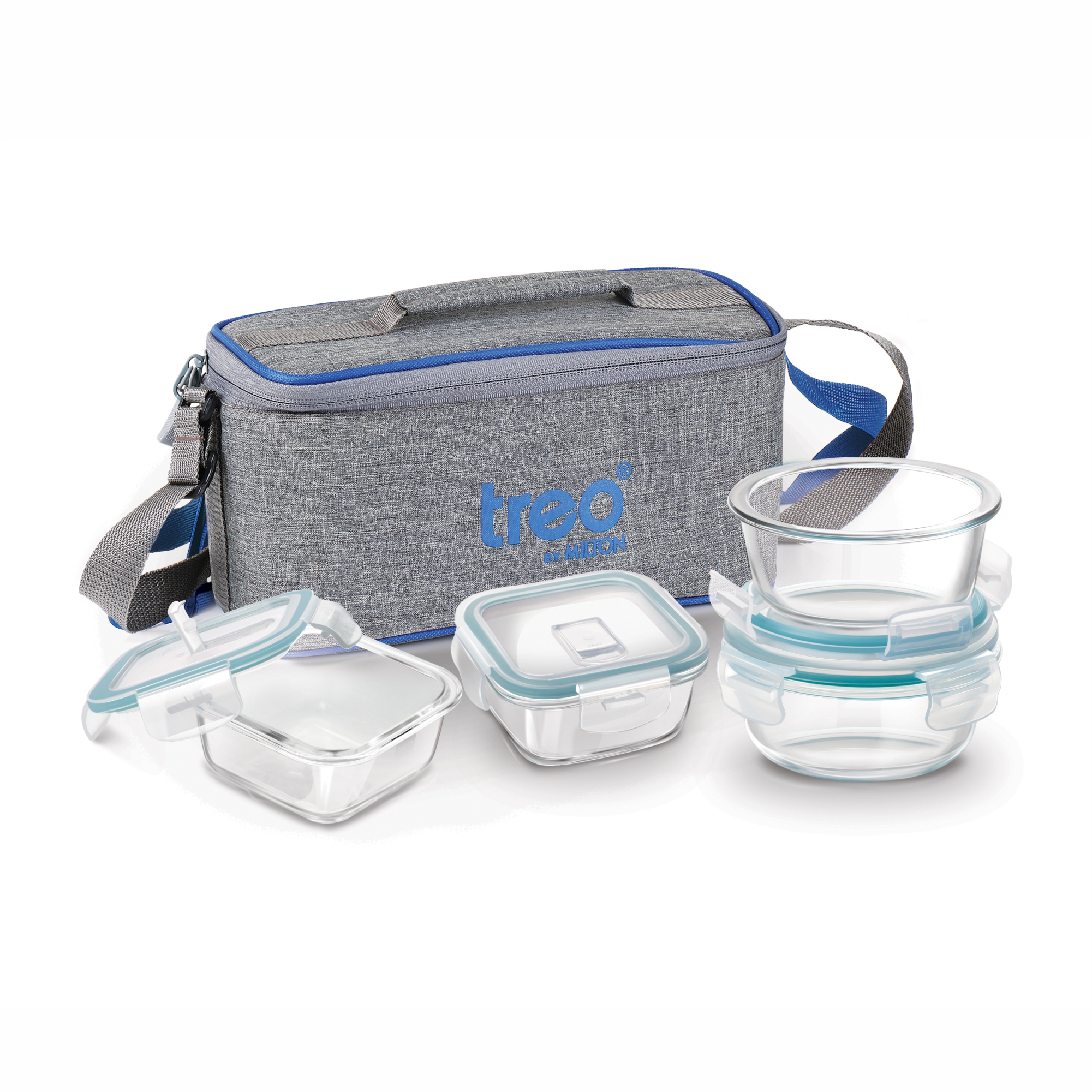 Treo Borosilicate All Fresh Omni Glass Lunch Box