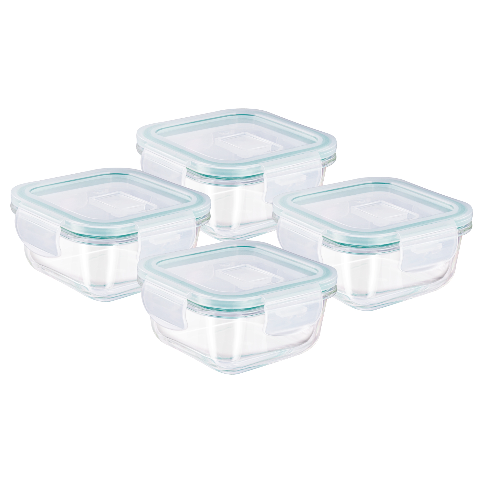 Treo Hi Borosilicate Clip Fresh Square Containers