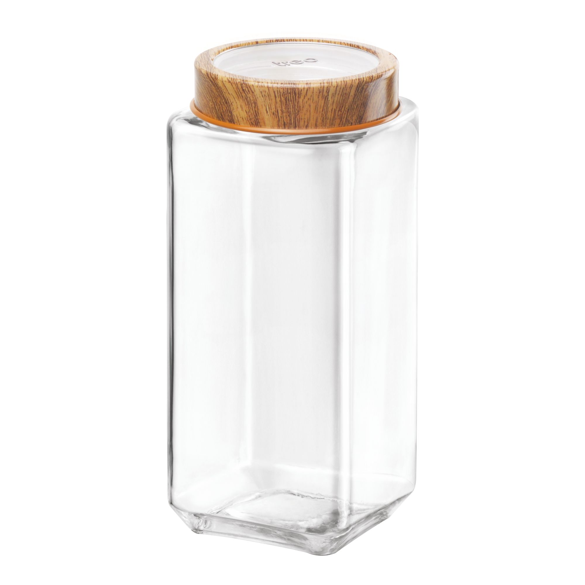 Treo Woody Cube Glass Spice Jar