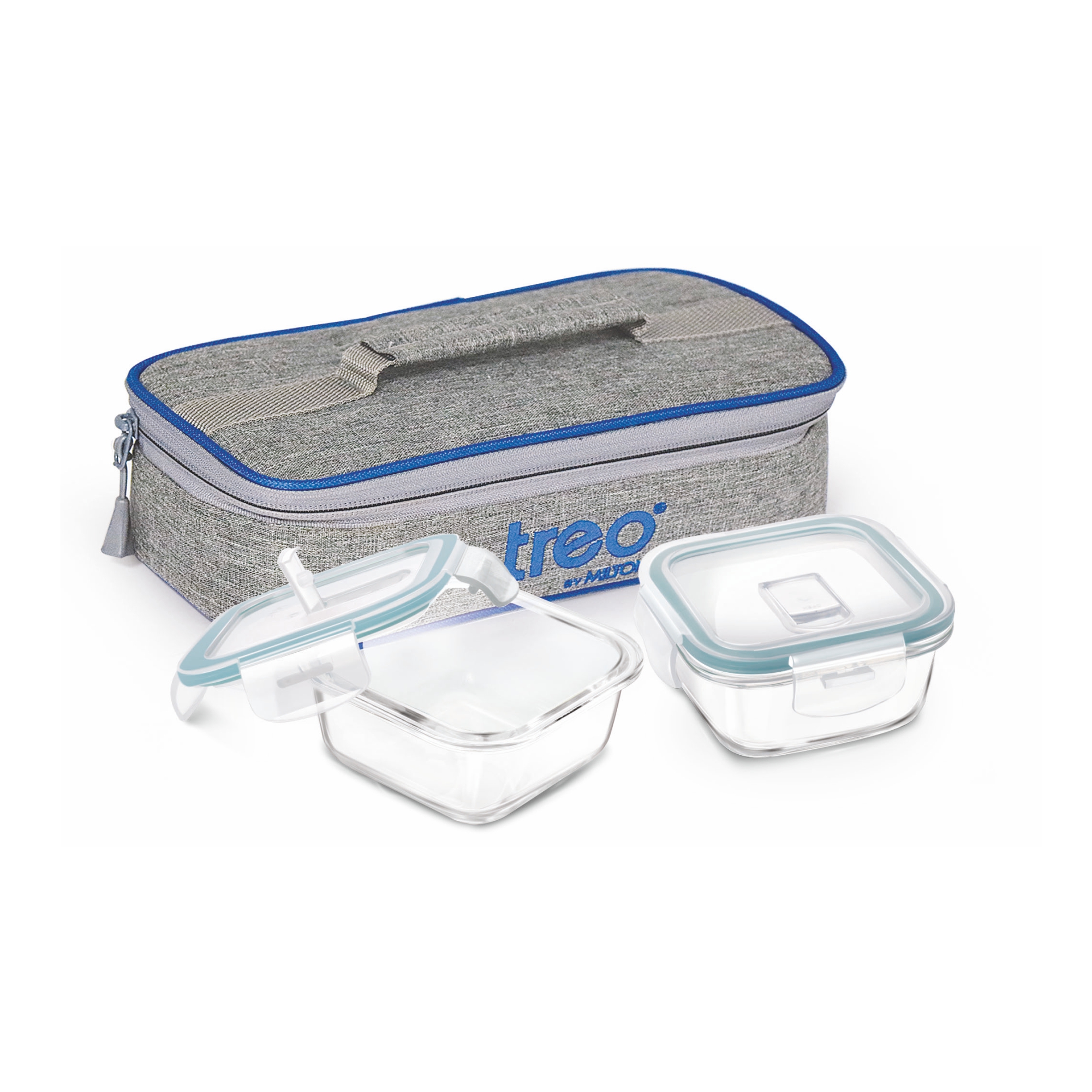 Treo Borosilicate All Fresh Glass Square Lunch Box