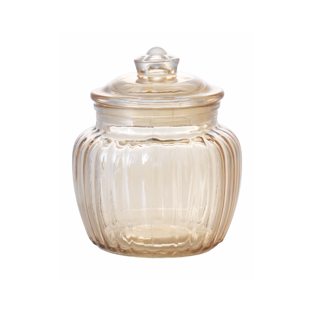 Treo Golden Pot Glass Jar