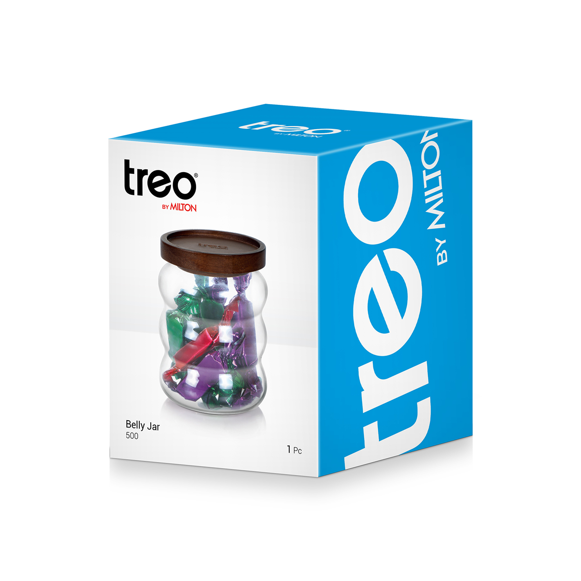  Treo Belly Glass Jars