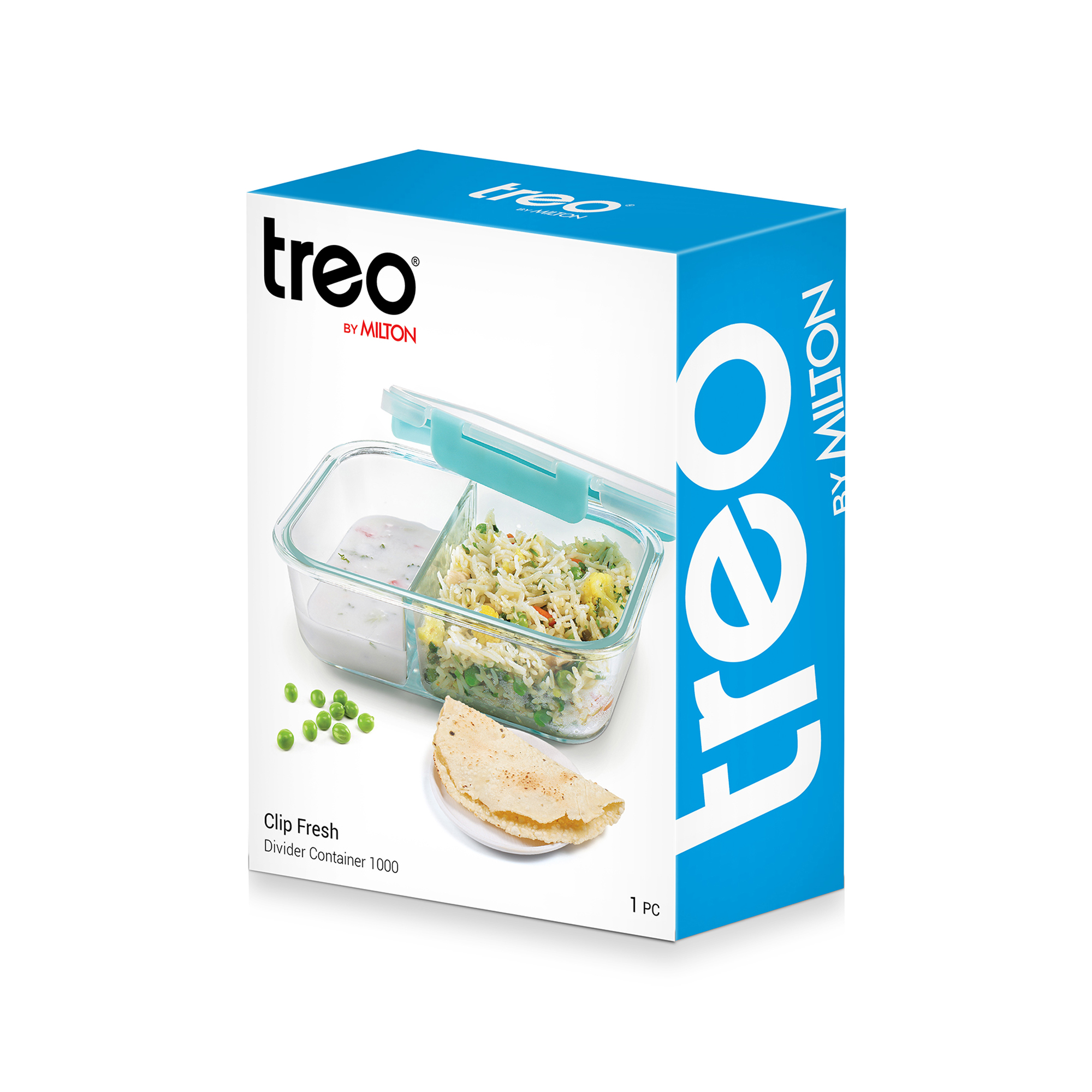 Treo Clip Fresh Rectangular Divider Container