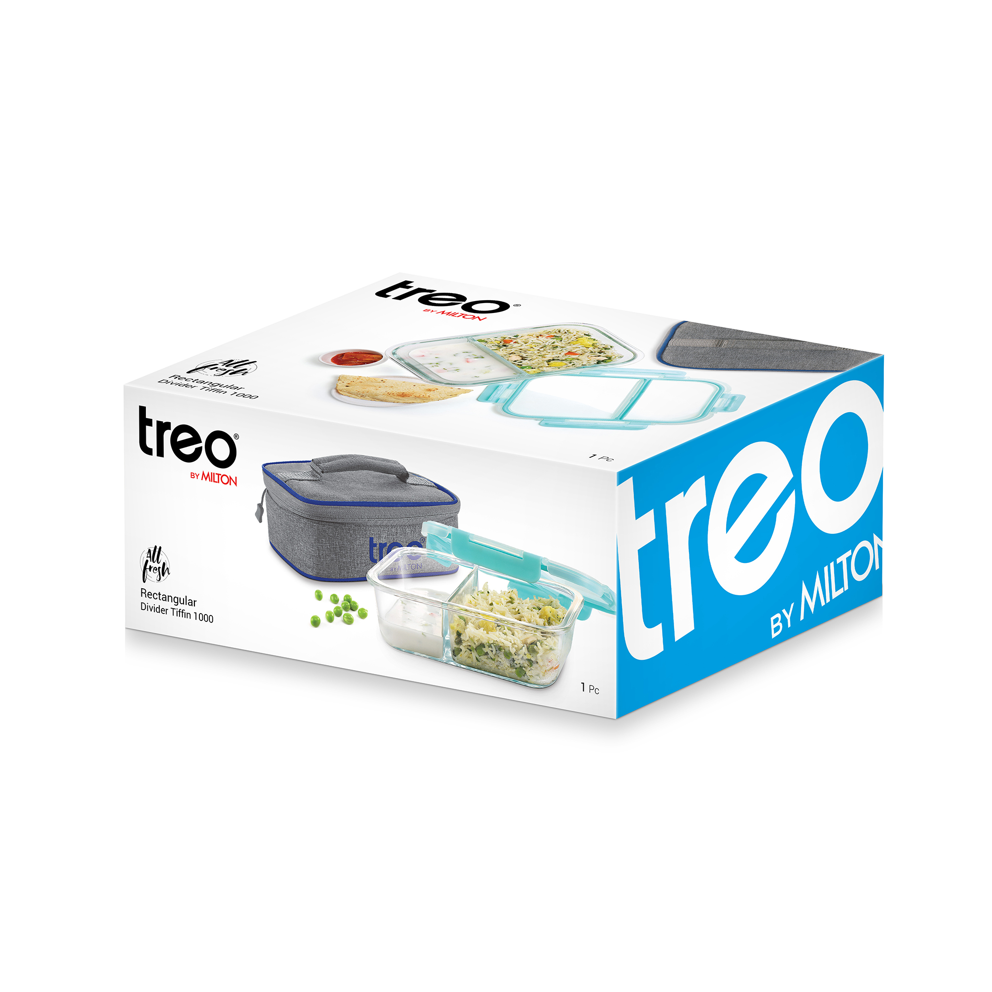 Treo All Fresh Rectangular Divider Tiffin