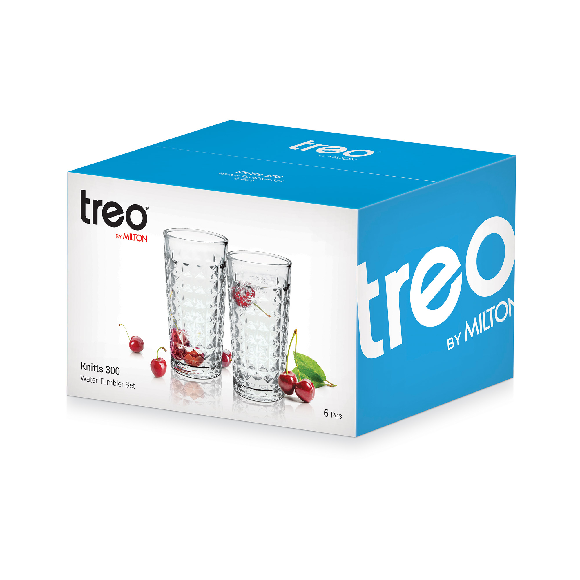 Treo Knitts Cool Water Glass Tumbler