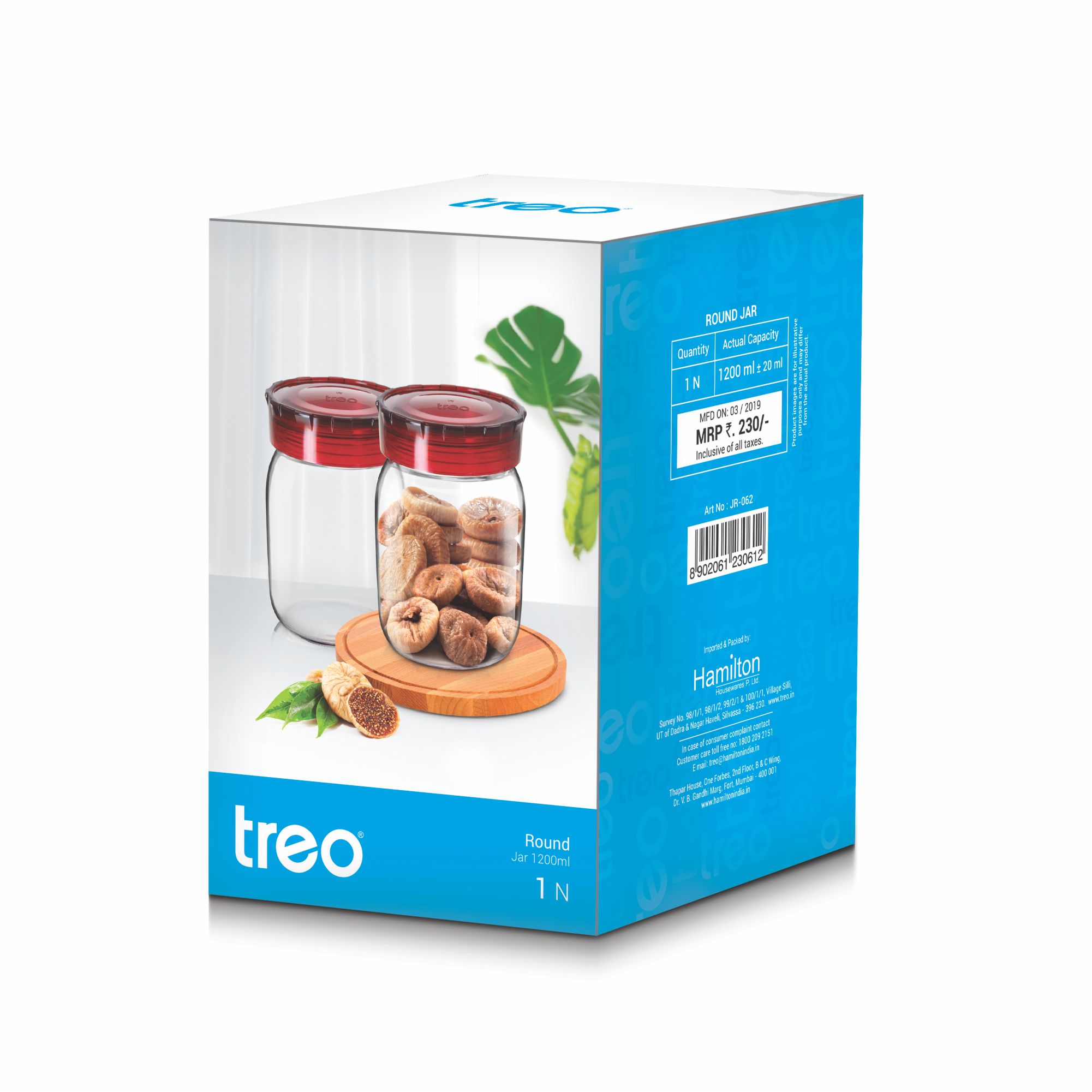 Treo Round Glass Jar