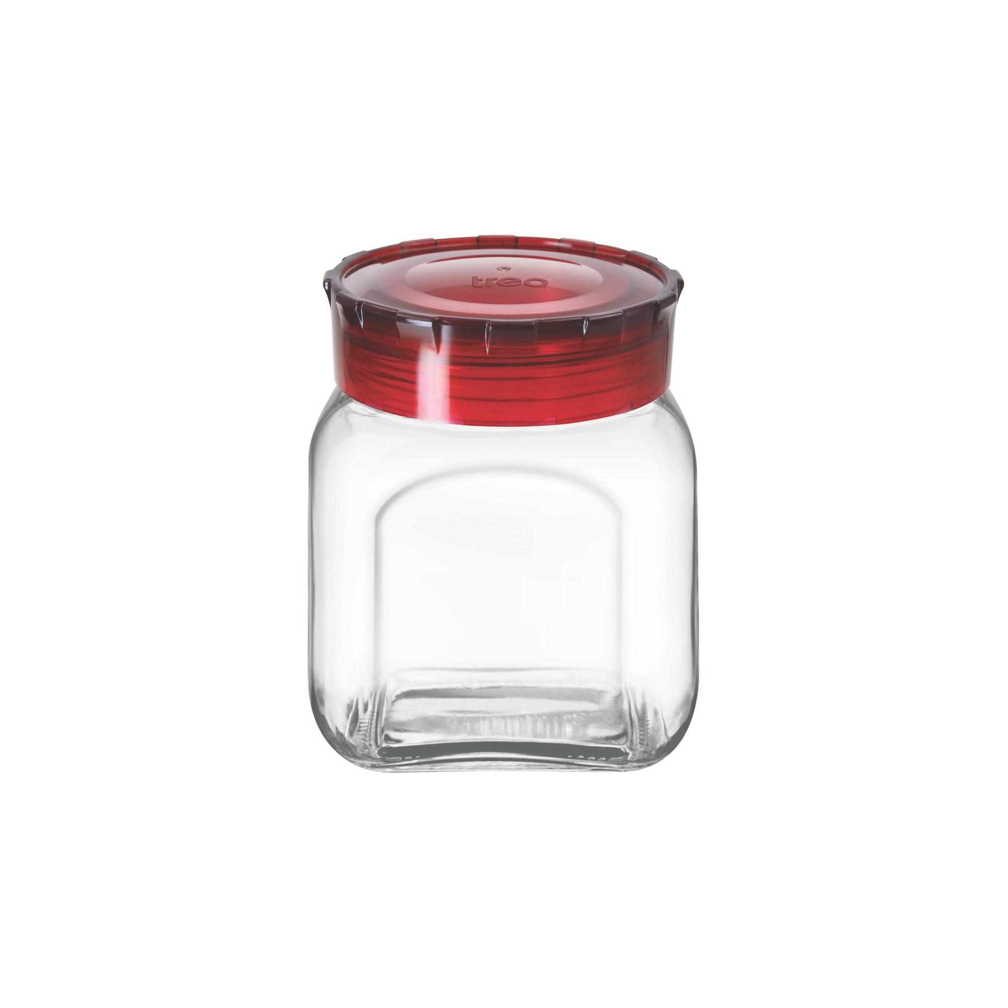 Treo Square Glass Pickle Jar