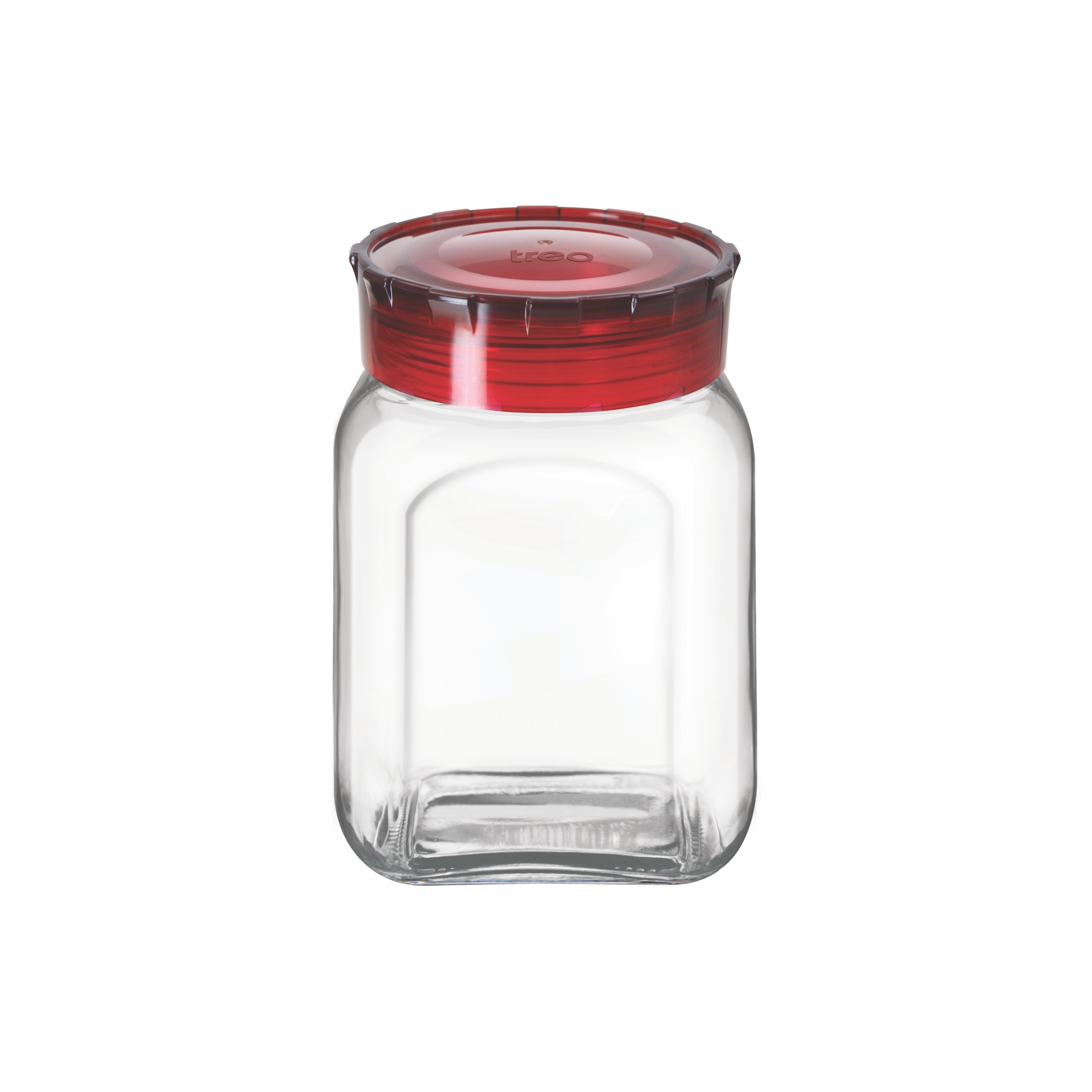 Treo Square Glass Pickle Jar