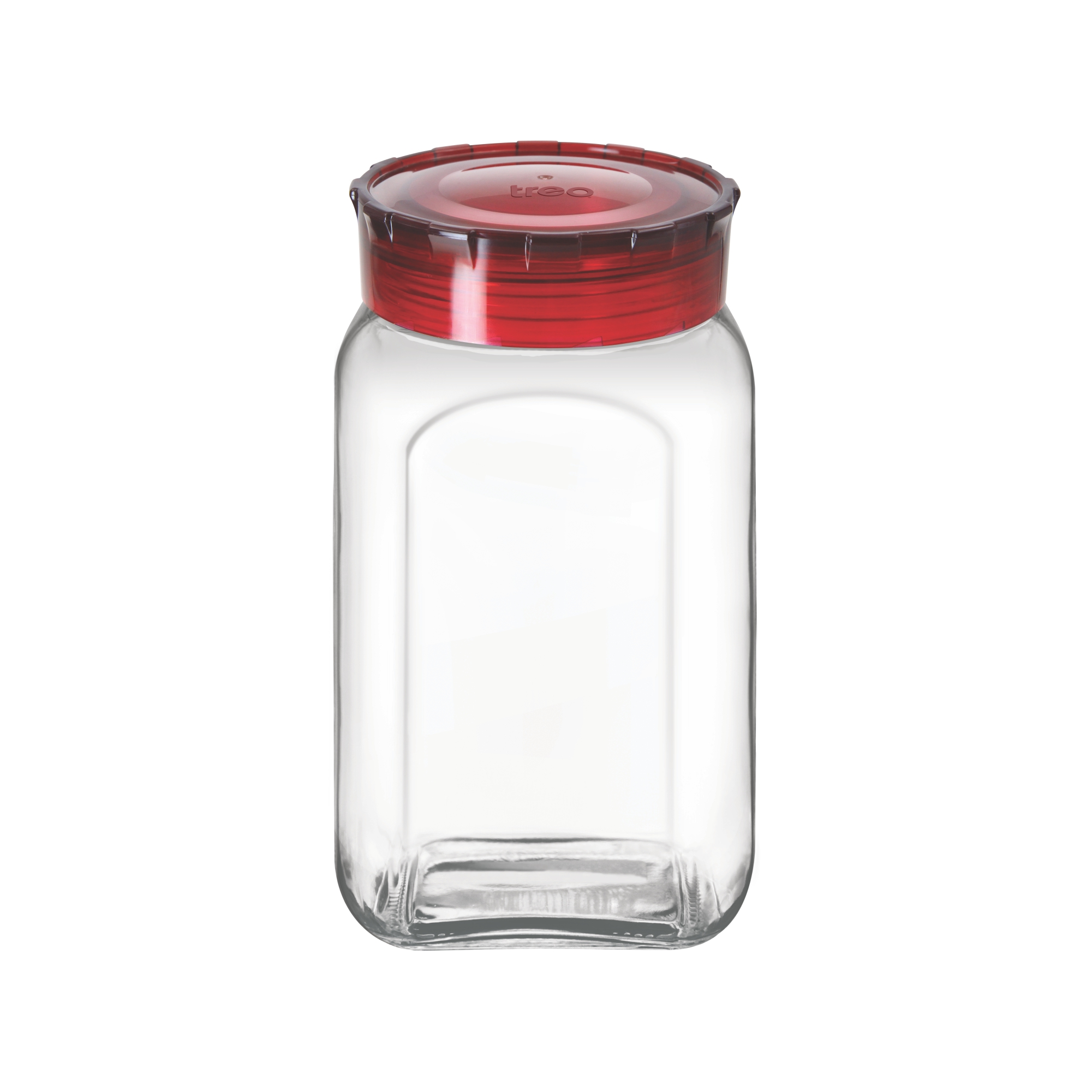 Treo Square Glass Pickle Jar