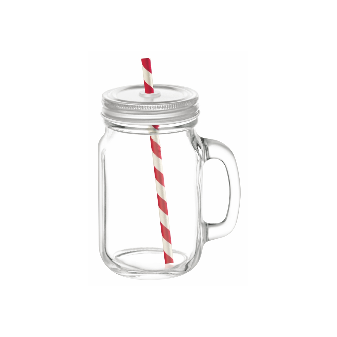 Treo Trinity Mason Glass Jar With Straw